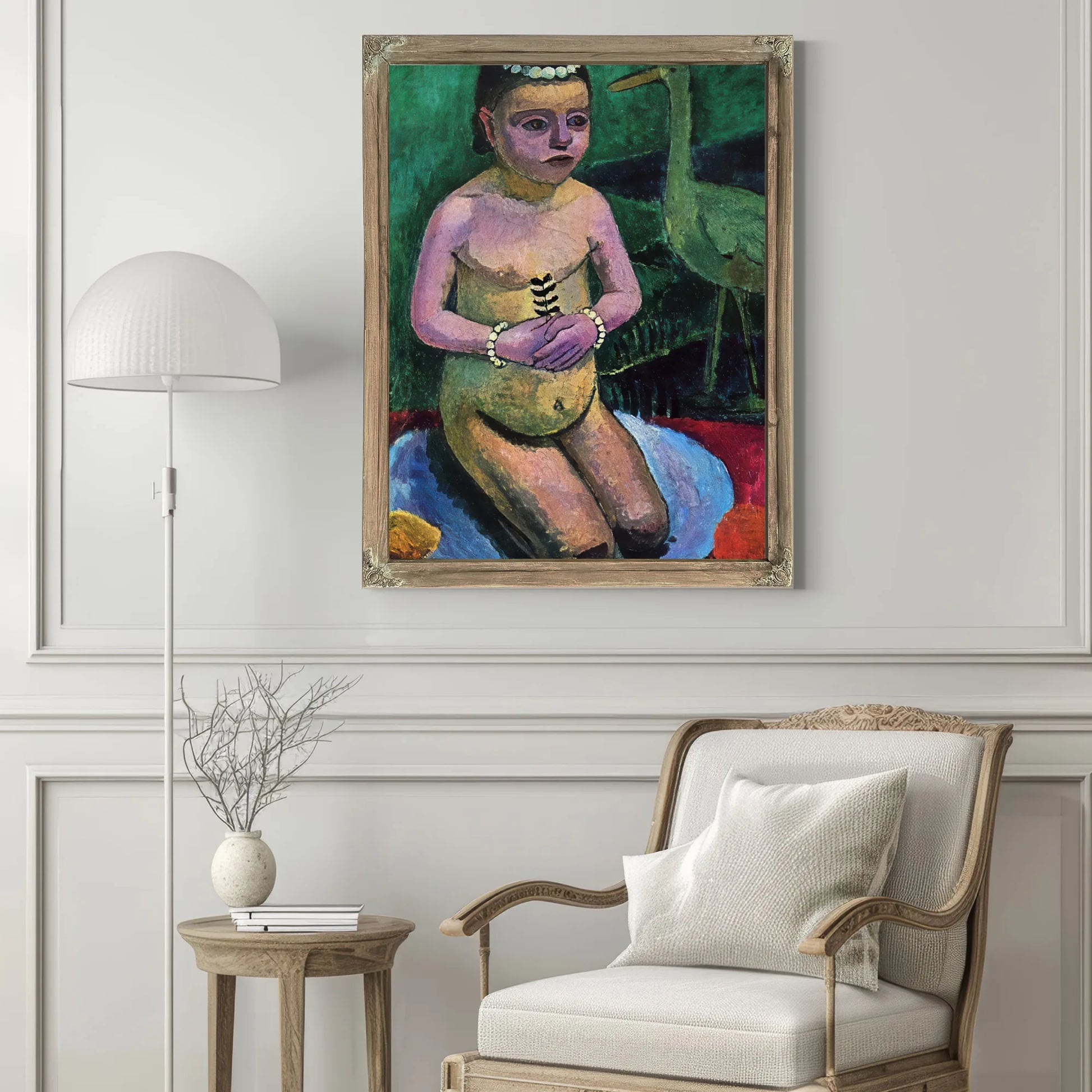 Girl With Stork By Paula Modersohn Becker Fine Art Print