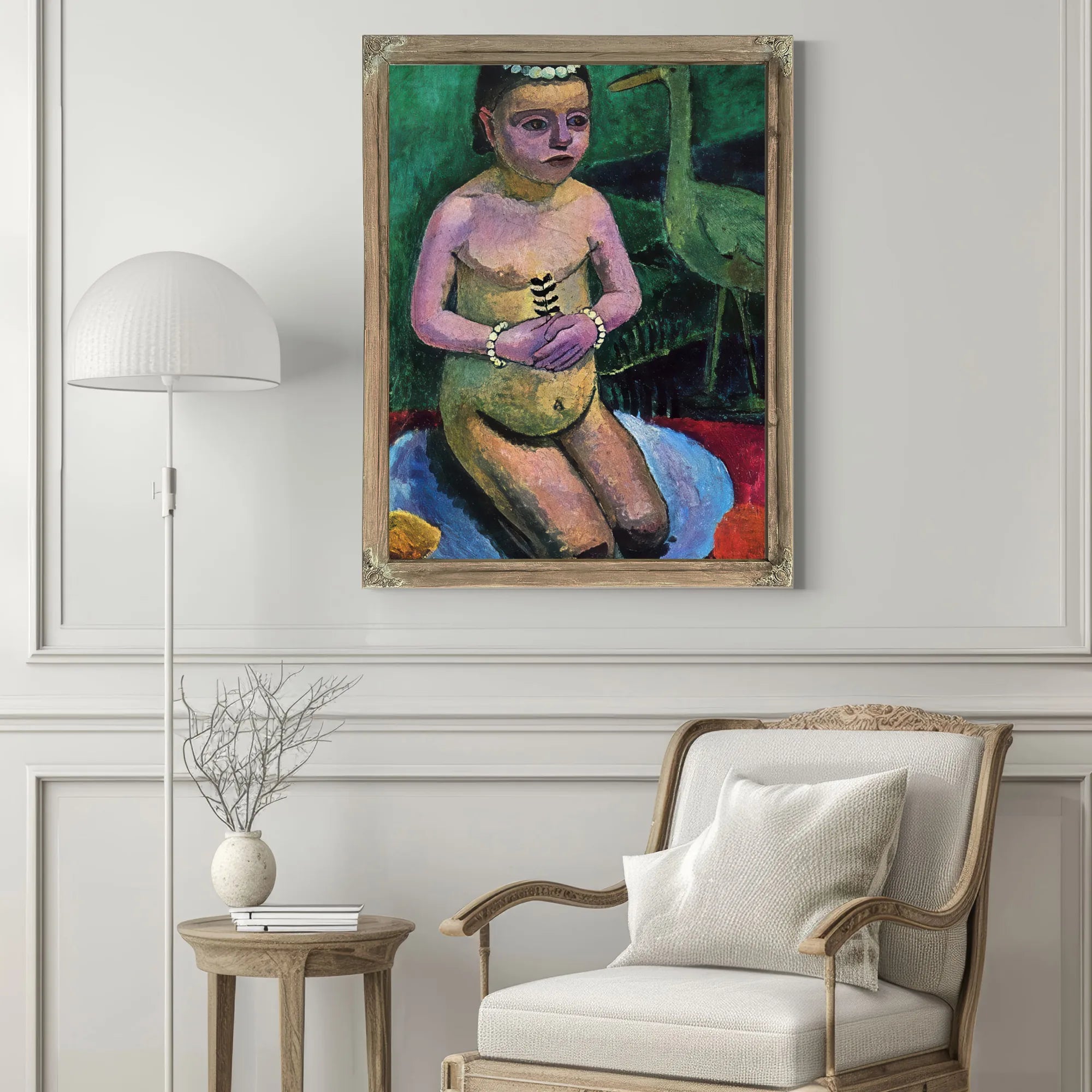 Girl With Stork By Paula Modersohn Becker Fine Art Print
