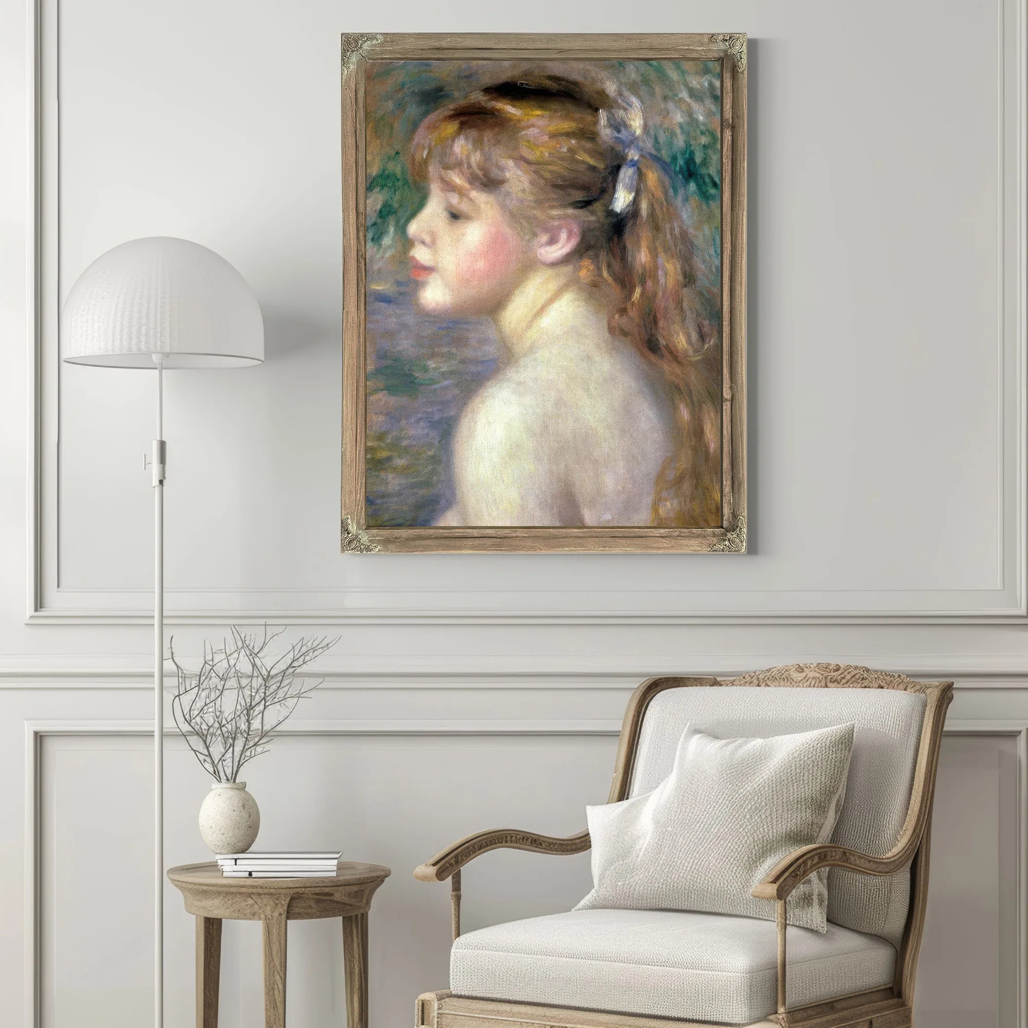 Head Of A Child By Pierre August Renoir Fine Art Print