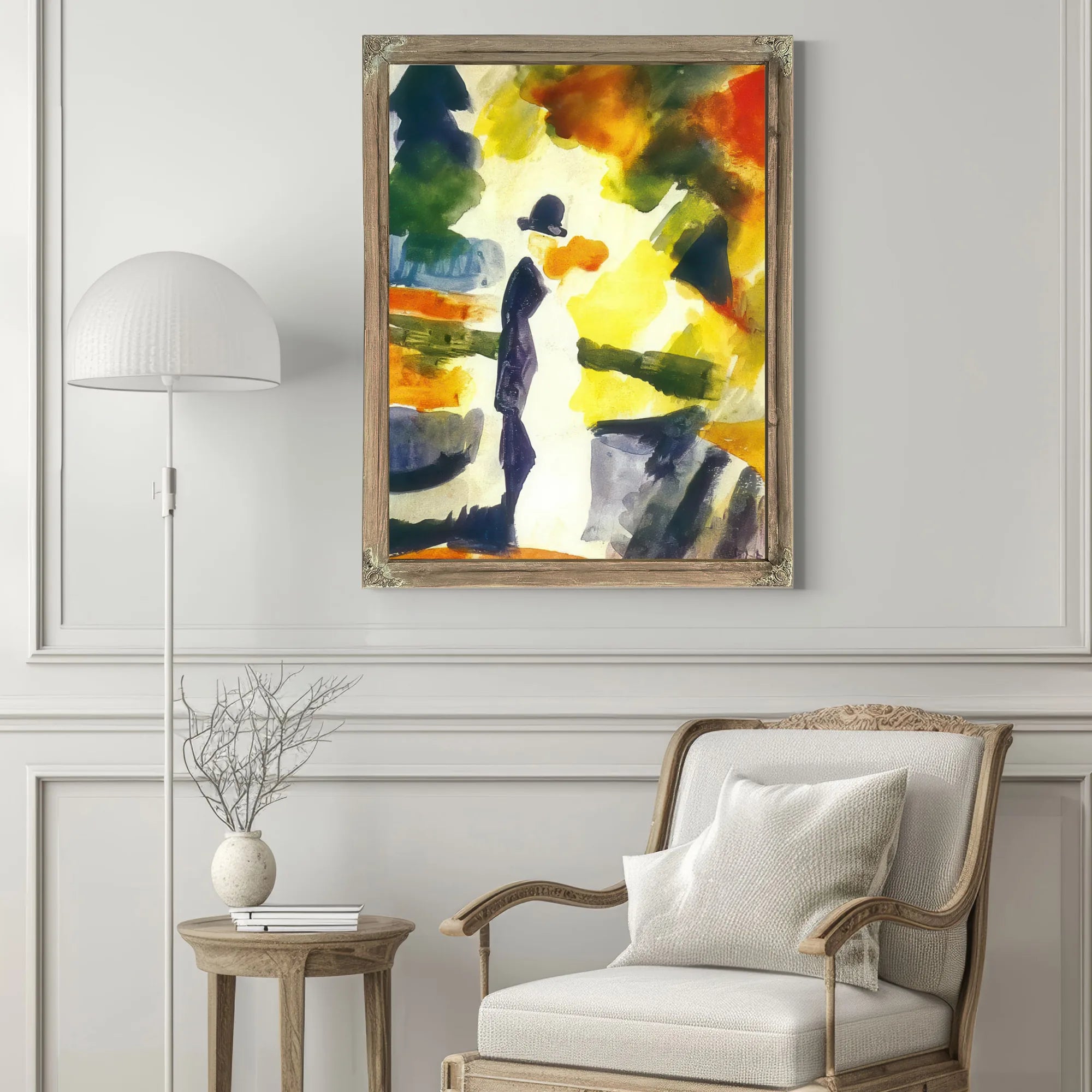 Couple In A Park By August Macke Fine Art Print