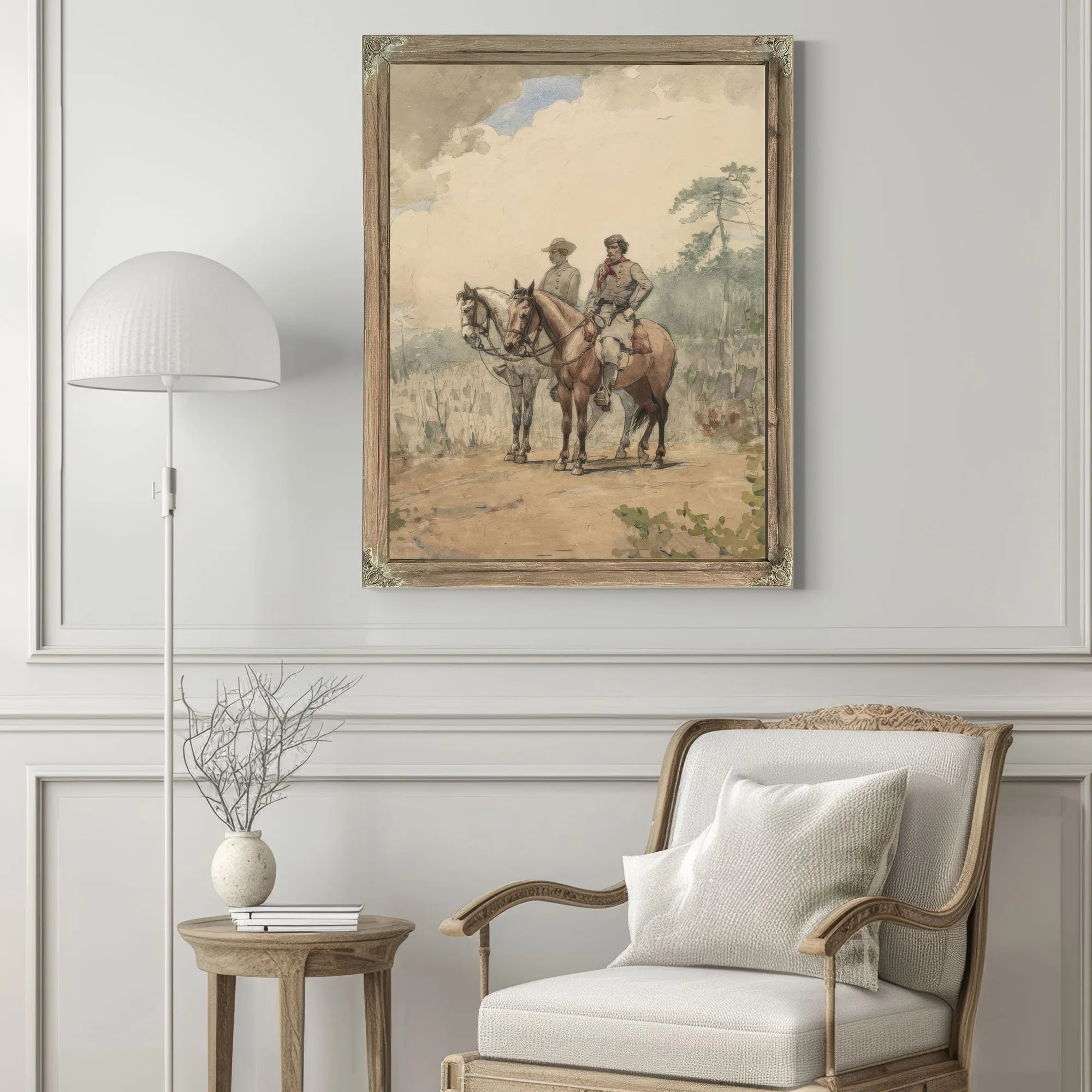 Two Scouts By Winslow Homer Fine Art Print