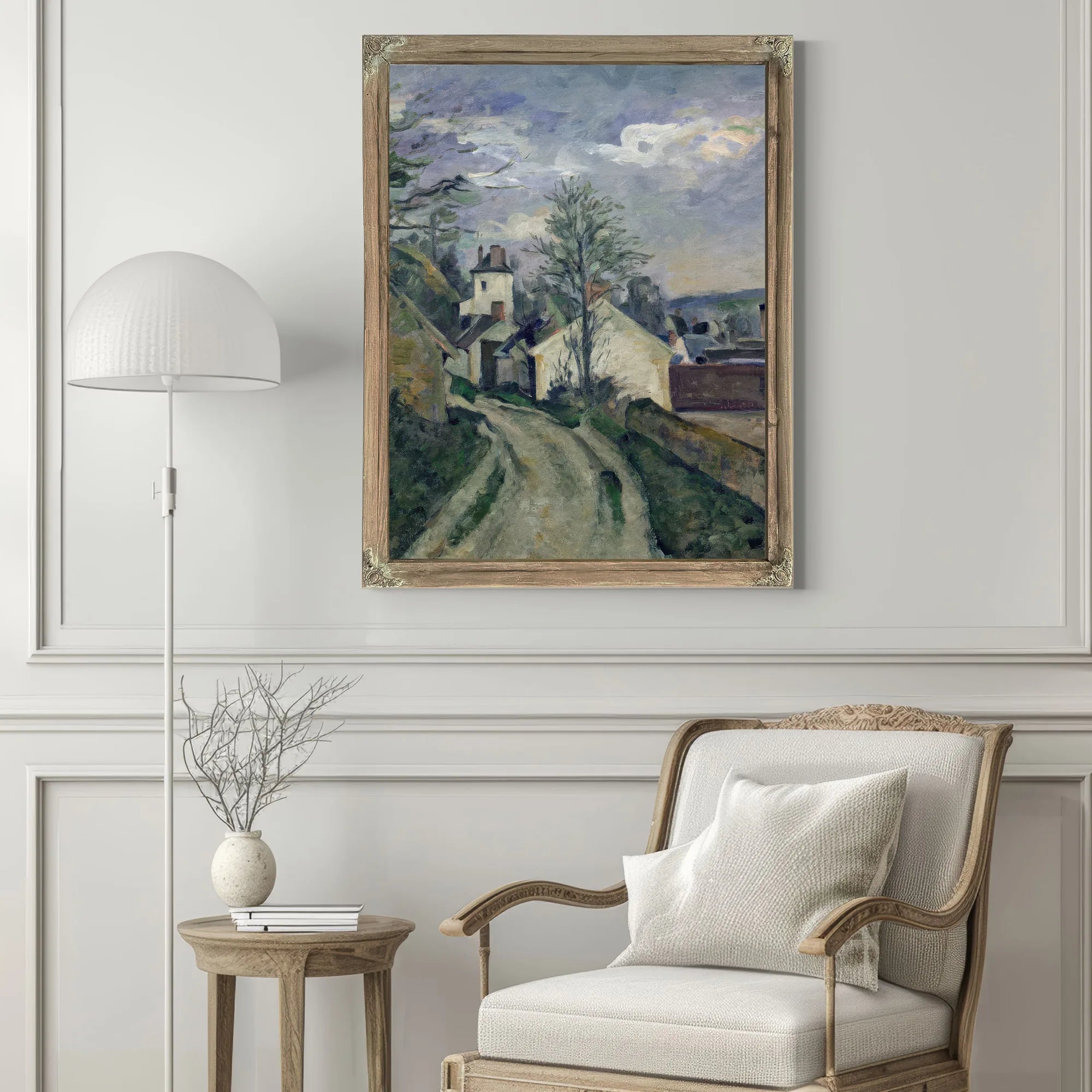 The House Of Doctor Gachet (1828 1909) At Auvers By Paul Cezanne Fine Art Print