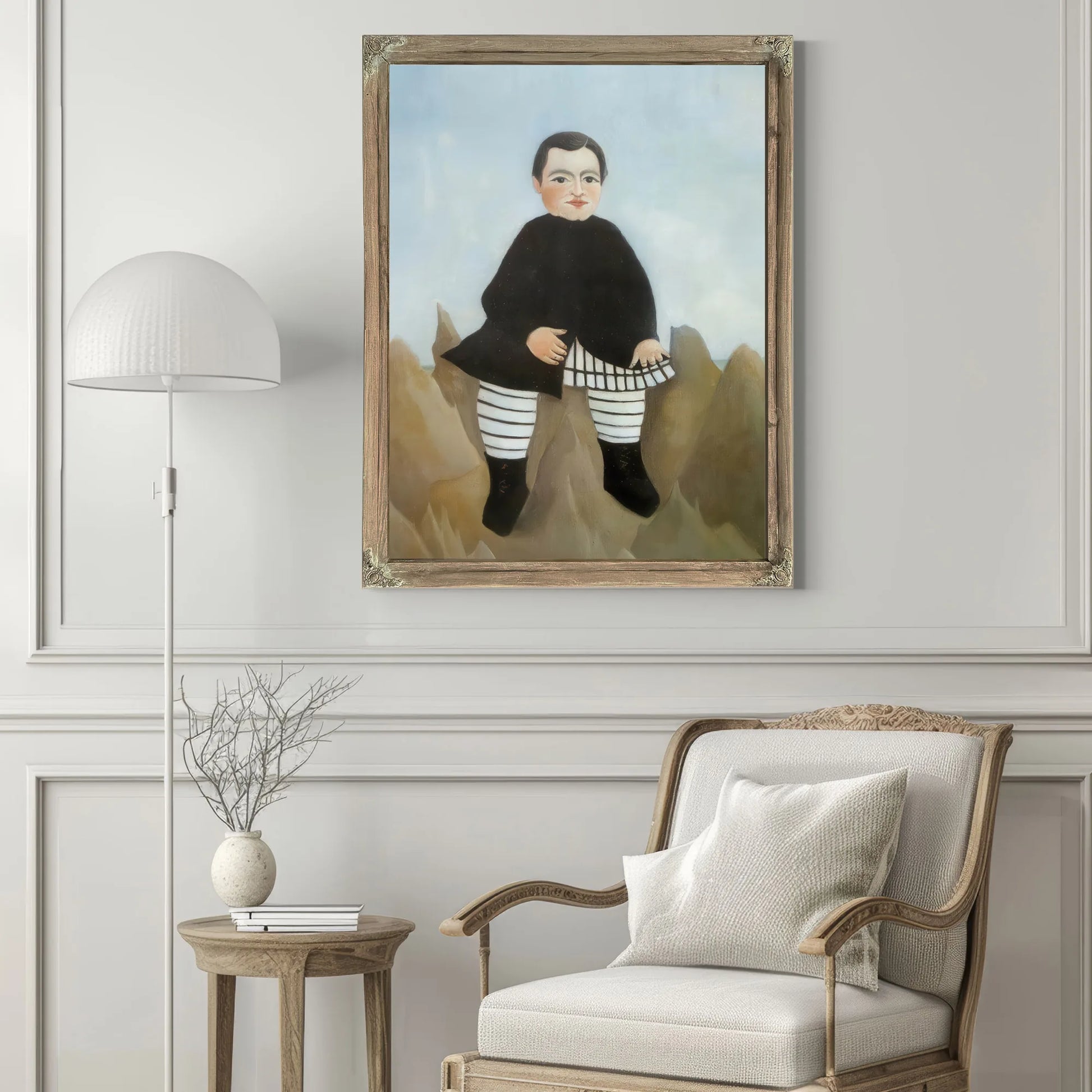 Boy On The Rocks 1895 1897 By Henri Rousseau Fine Art Print