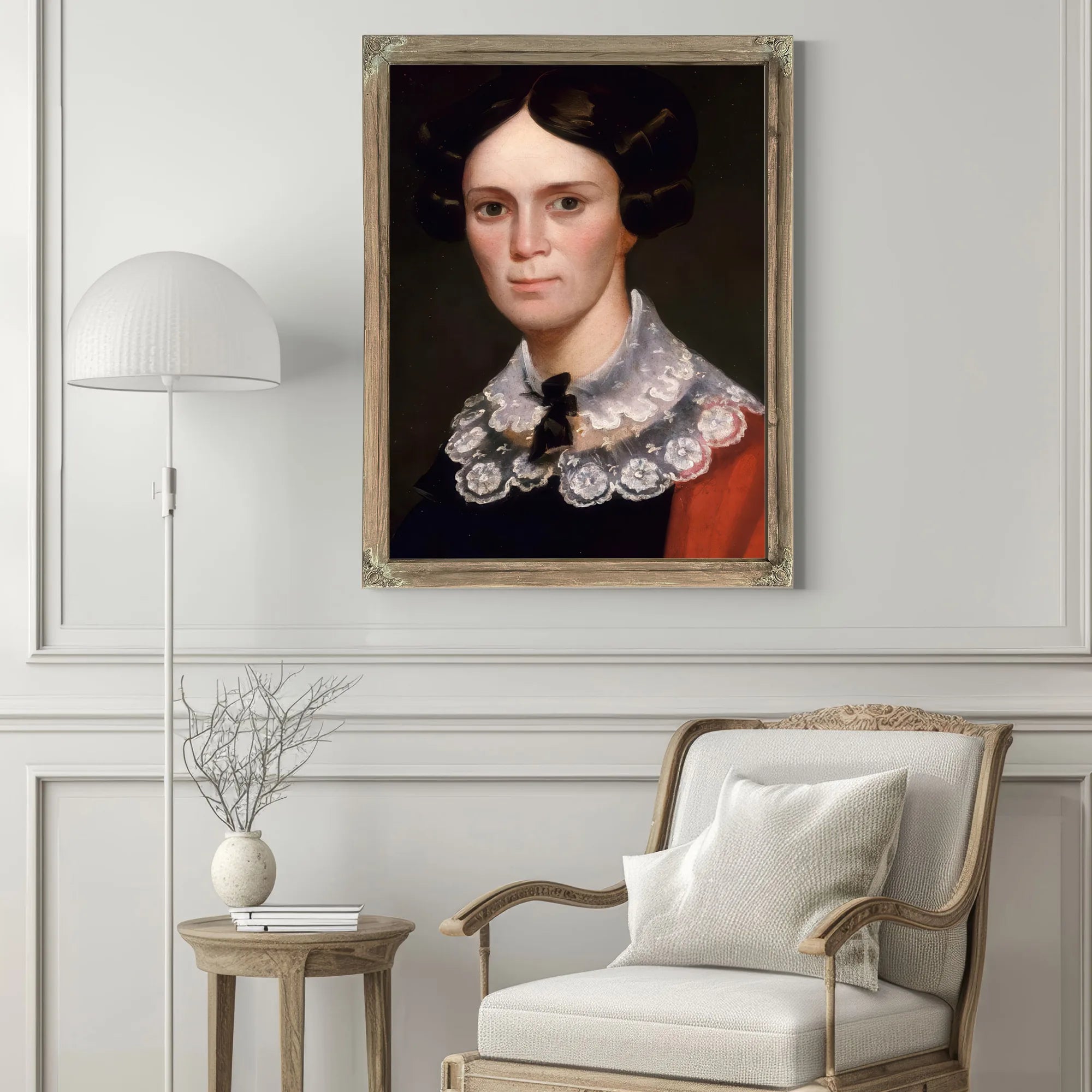 Portrait Of A Woman By George Catlin Fine Art Print