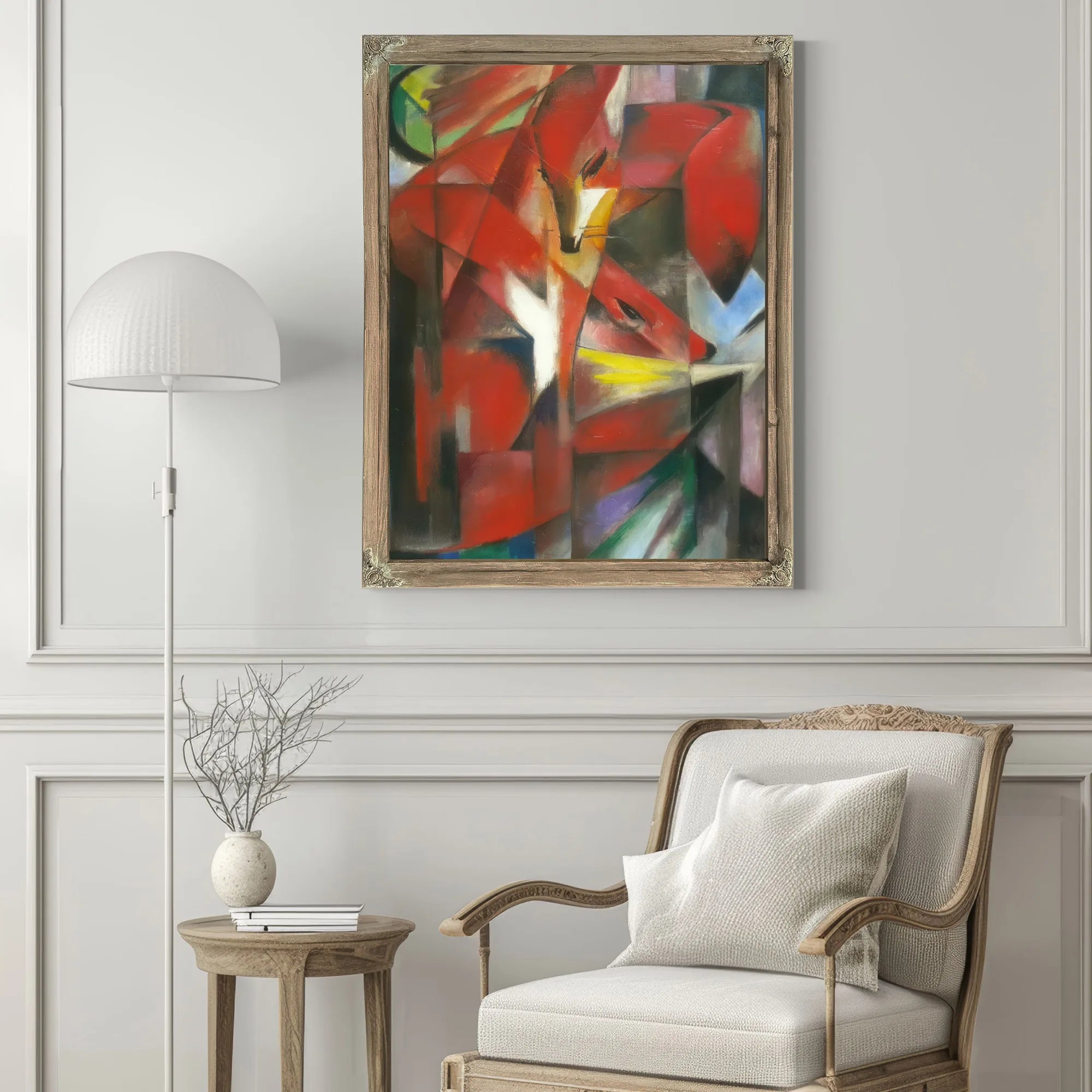 Foxes By Franz Marc Fine Art Print