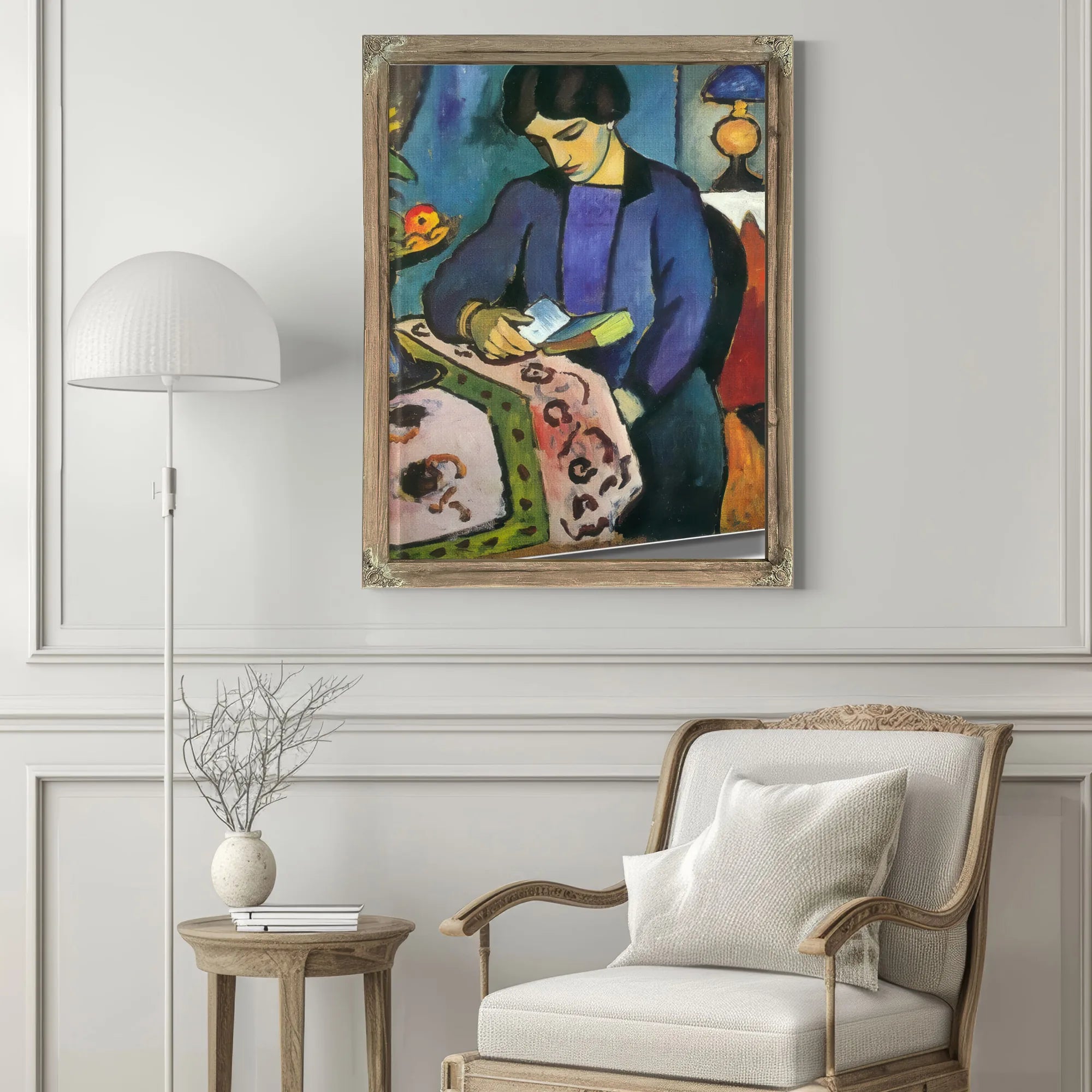 The Painters Wife By August Macke Fine Art Print