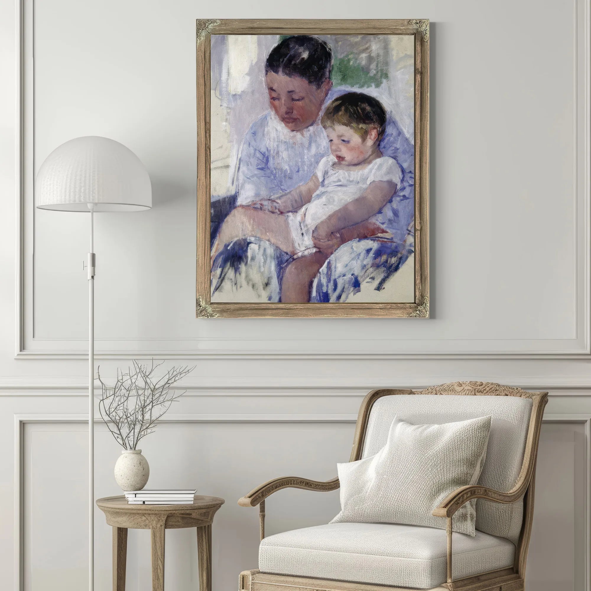 Jenny And Her Sleepy Child By Mary Cassatt Fine Art Print