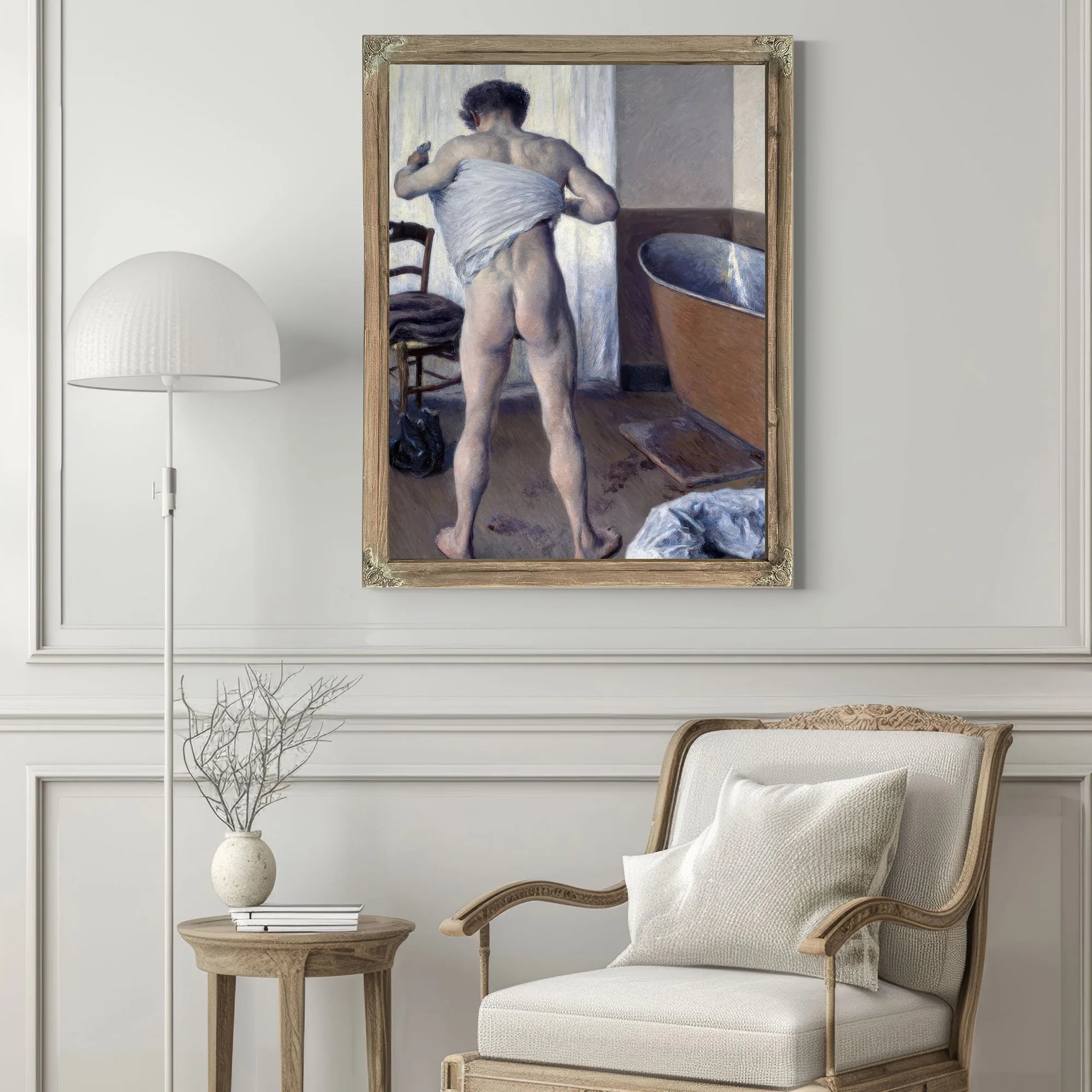 Man At His Bath By Gustave Caillebotte Fine Art Print