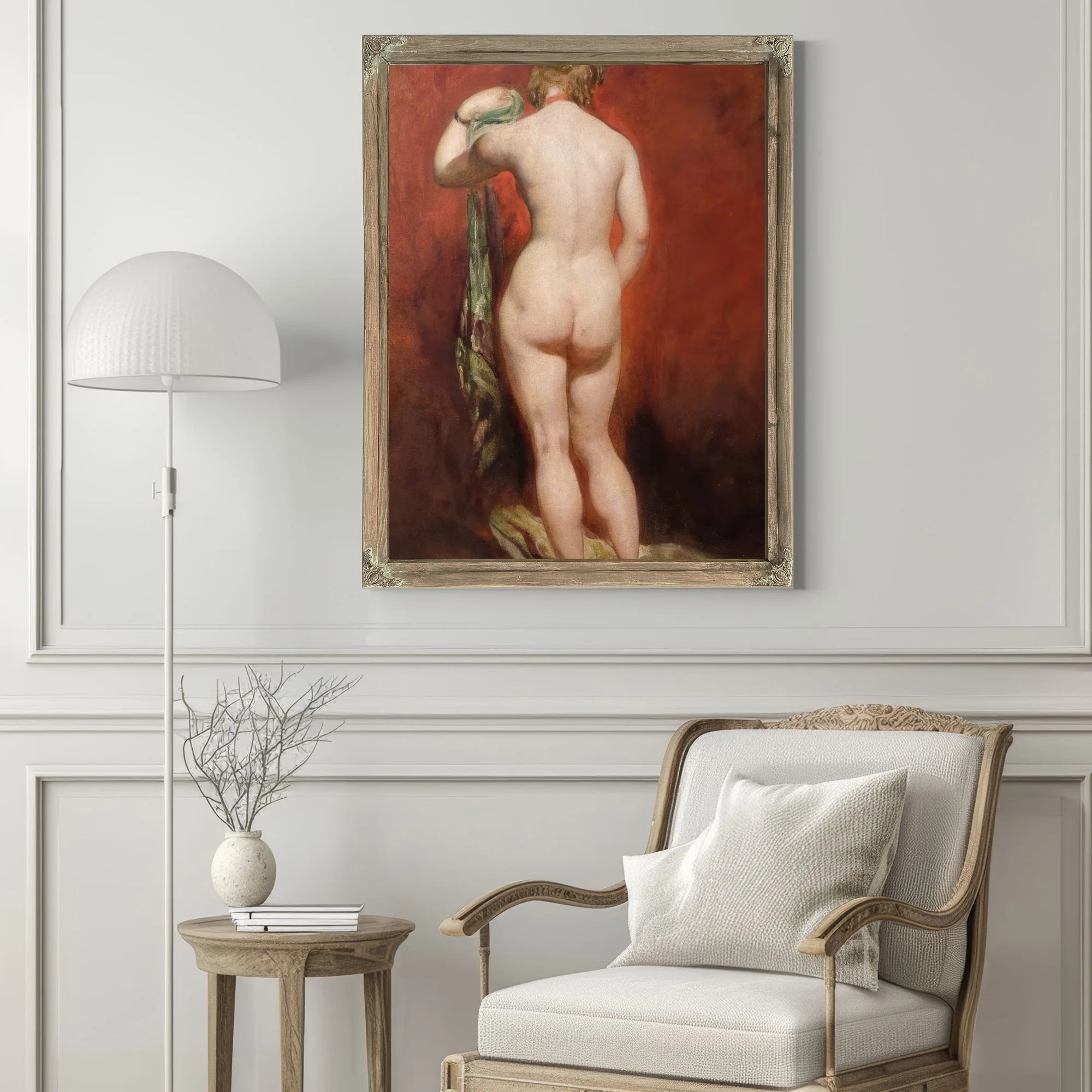 Standing Female Nude By William Etty Fine Art Print