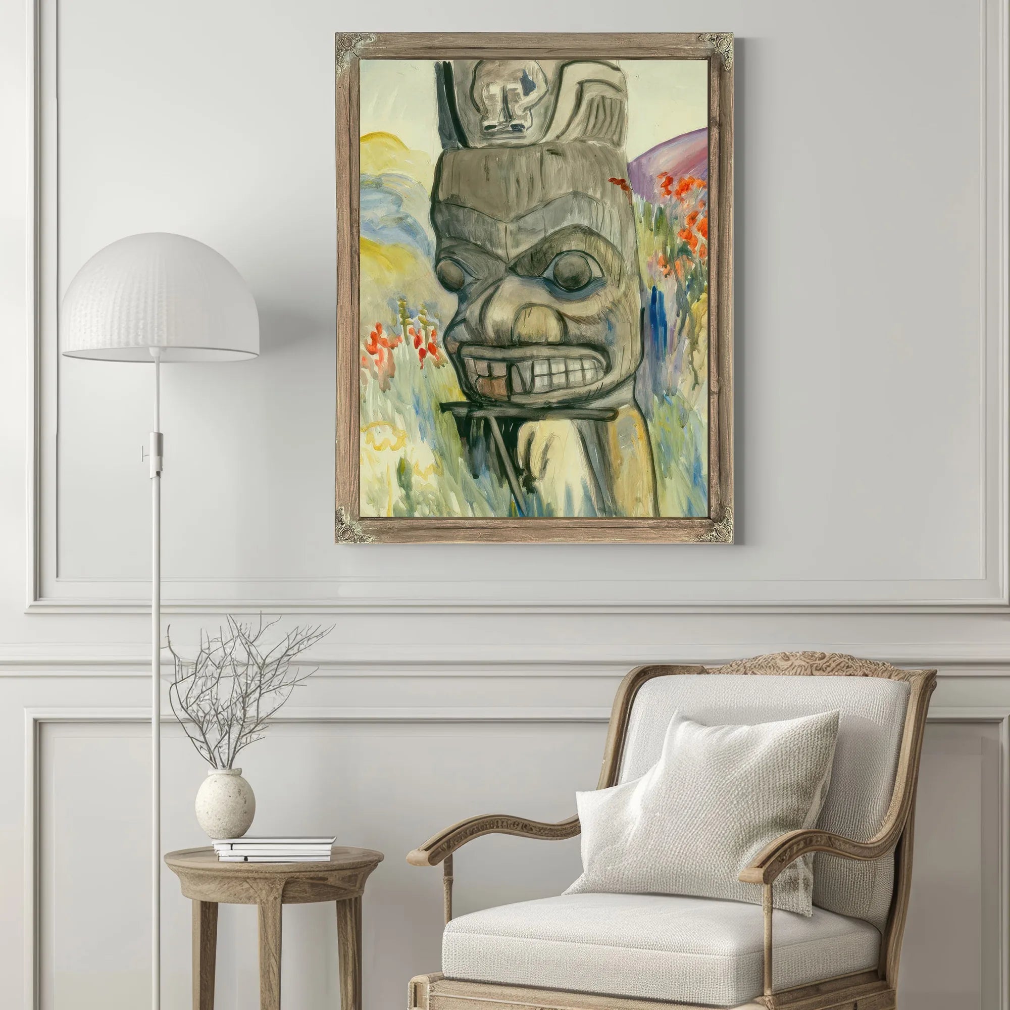 Ankeda The Pole Of Chief George Kindealda By Emily Carr Fine Art Print