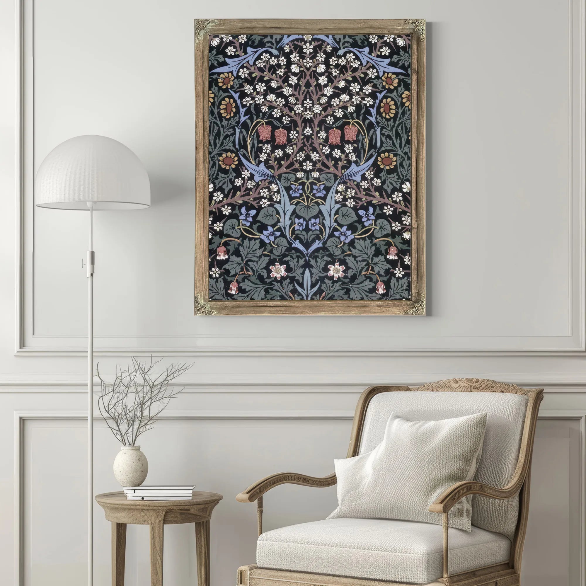 Blackthorn Wallpaper By William Morris Fine Art Print
