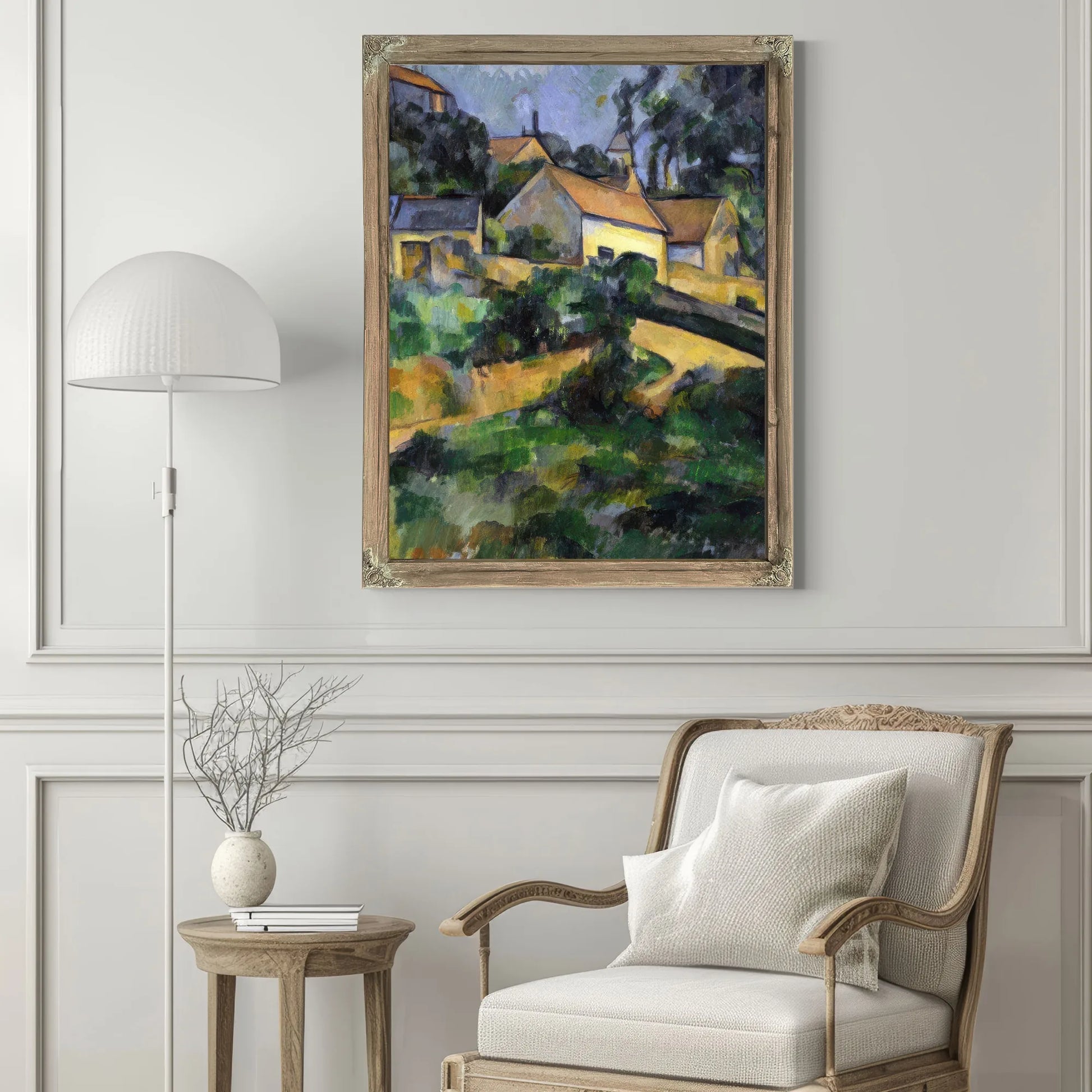 Turning Road At Montgeroult By Paul Cezanne Fine Art Print