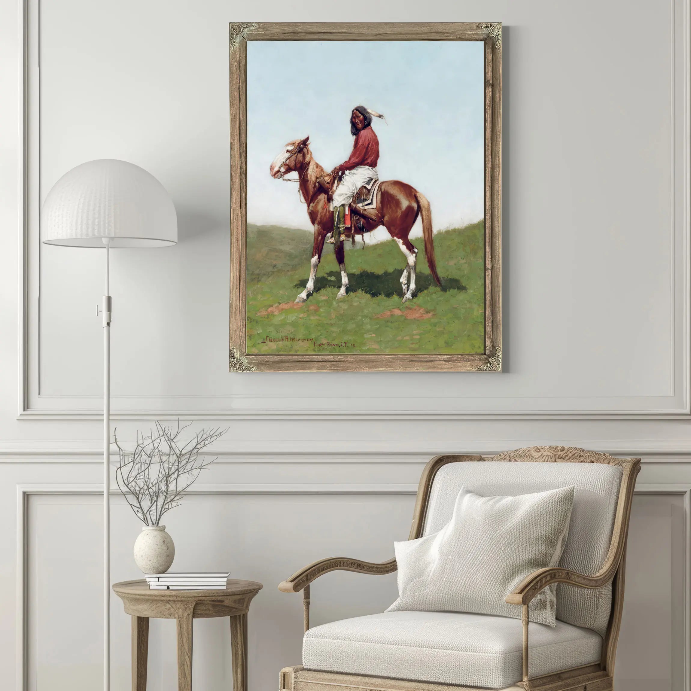 Comanche Brave Fort Reno Indian Territory by Frederic Remington