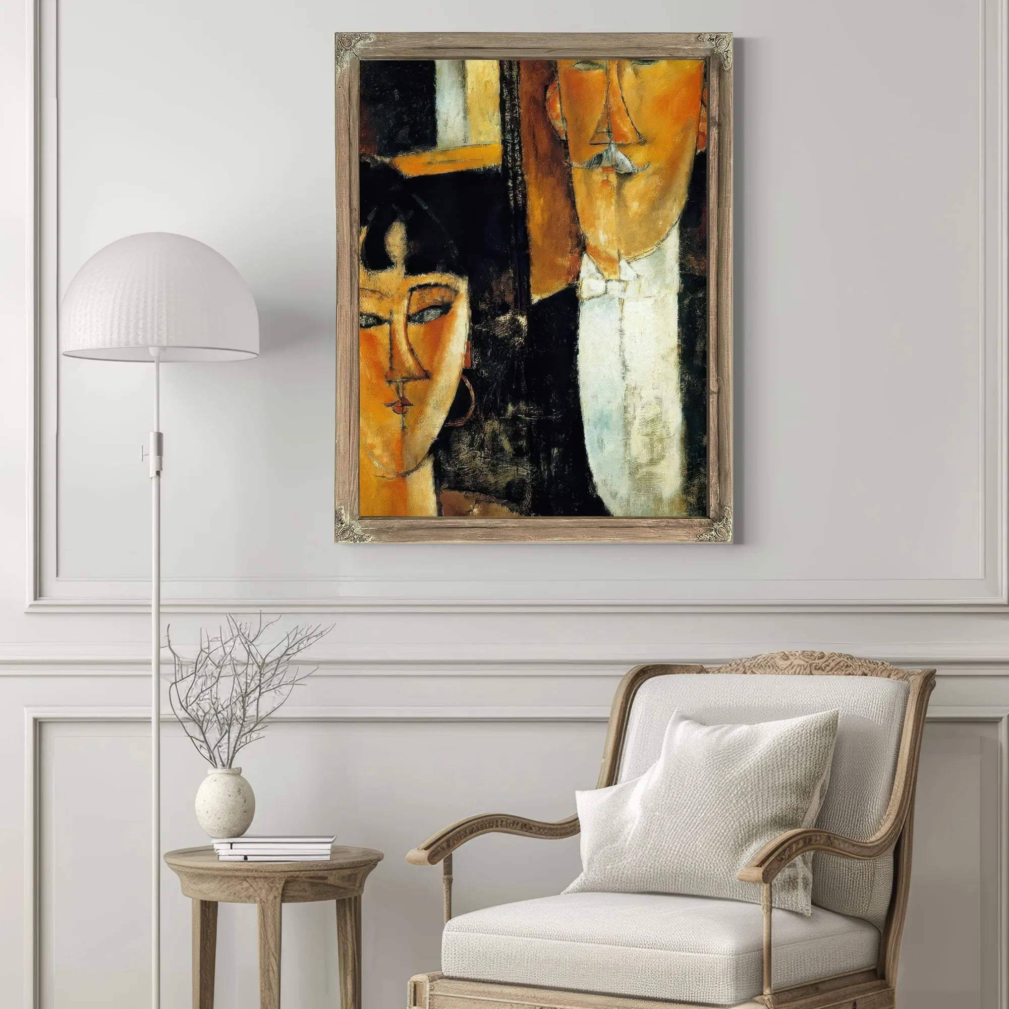 Bride And Groom 191516 By Amedeo Modigliani Fine Art Print