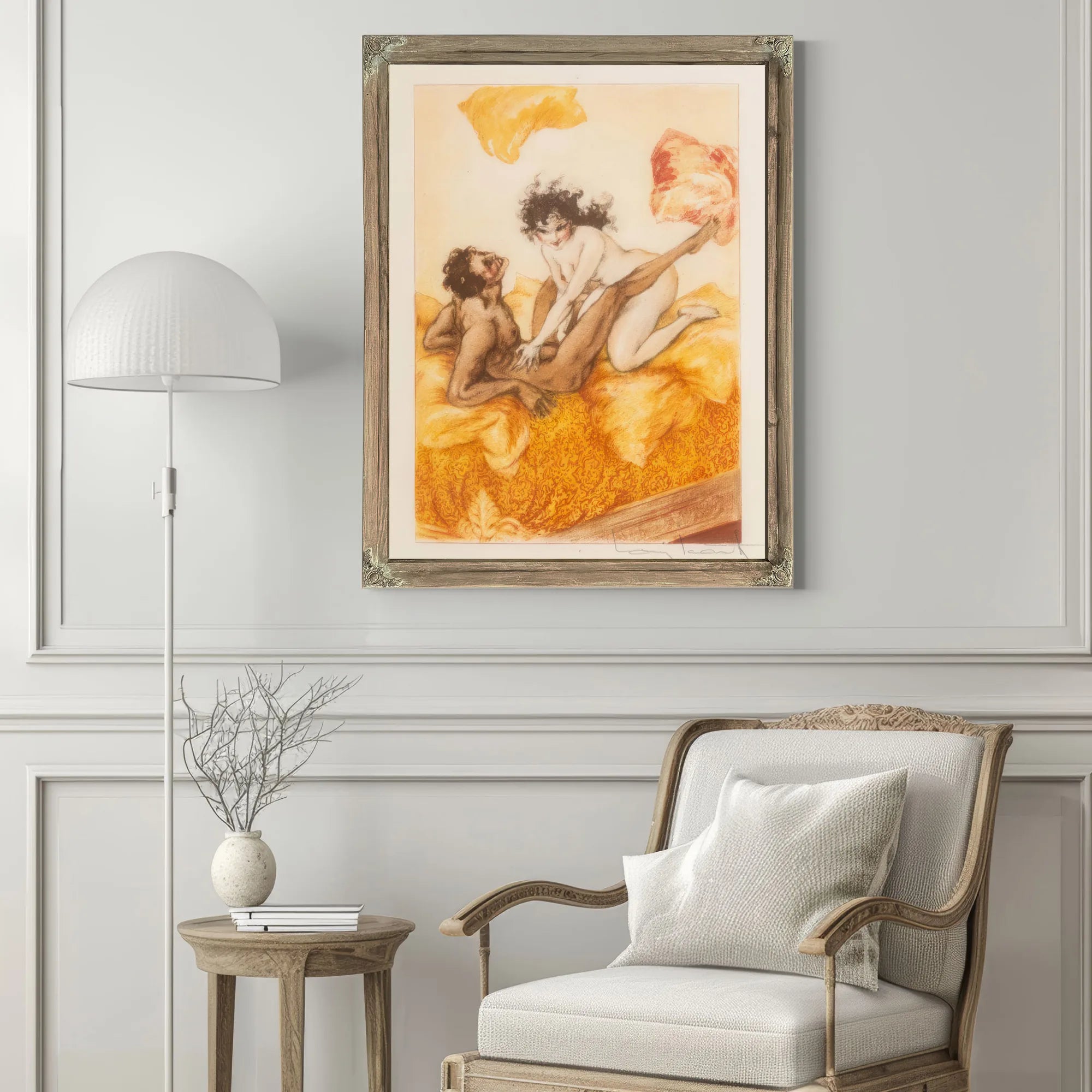 Le Sopha 1935 By Louis Icart Fine Art Print