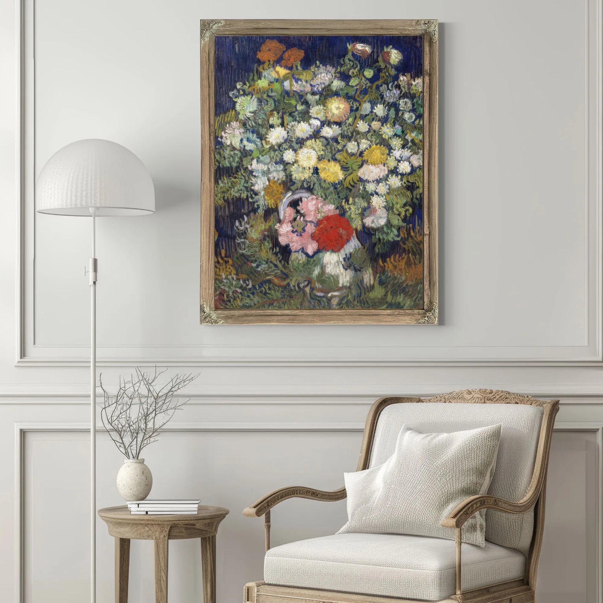 Bouquet Of Flowers In A Vase By Vincent Van Gogh Fine Art Print