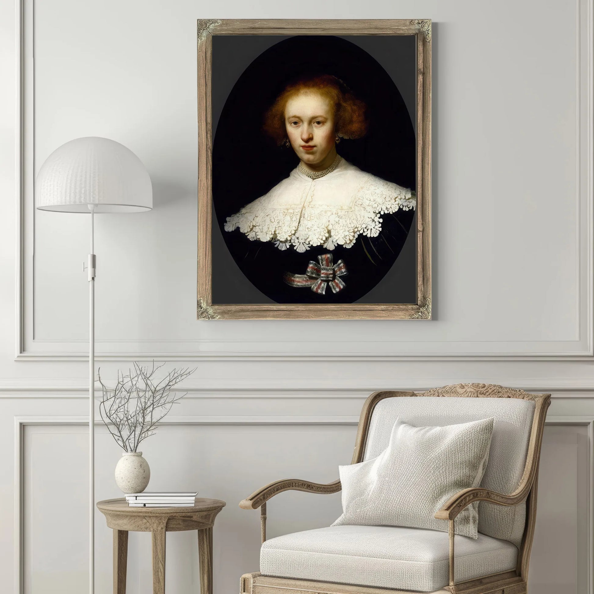 Portrait Of A Young Woman By Rembrandt Fine Art Print