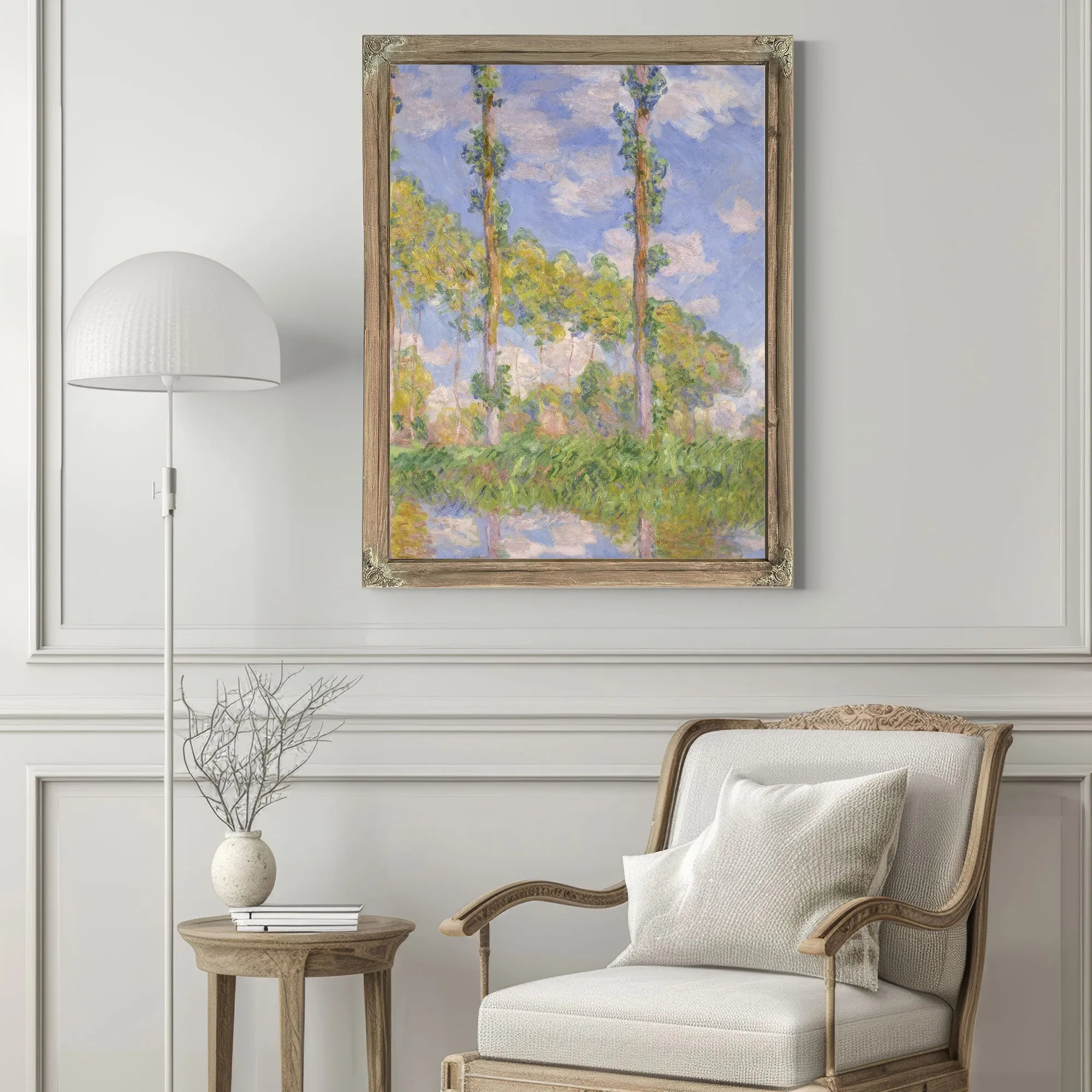 Poplars In The Sun By Claude Monet Fine Art Print