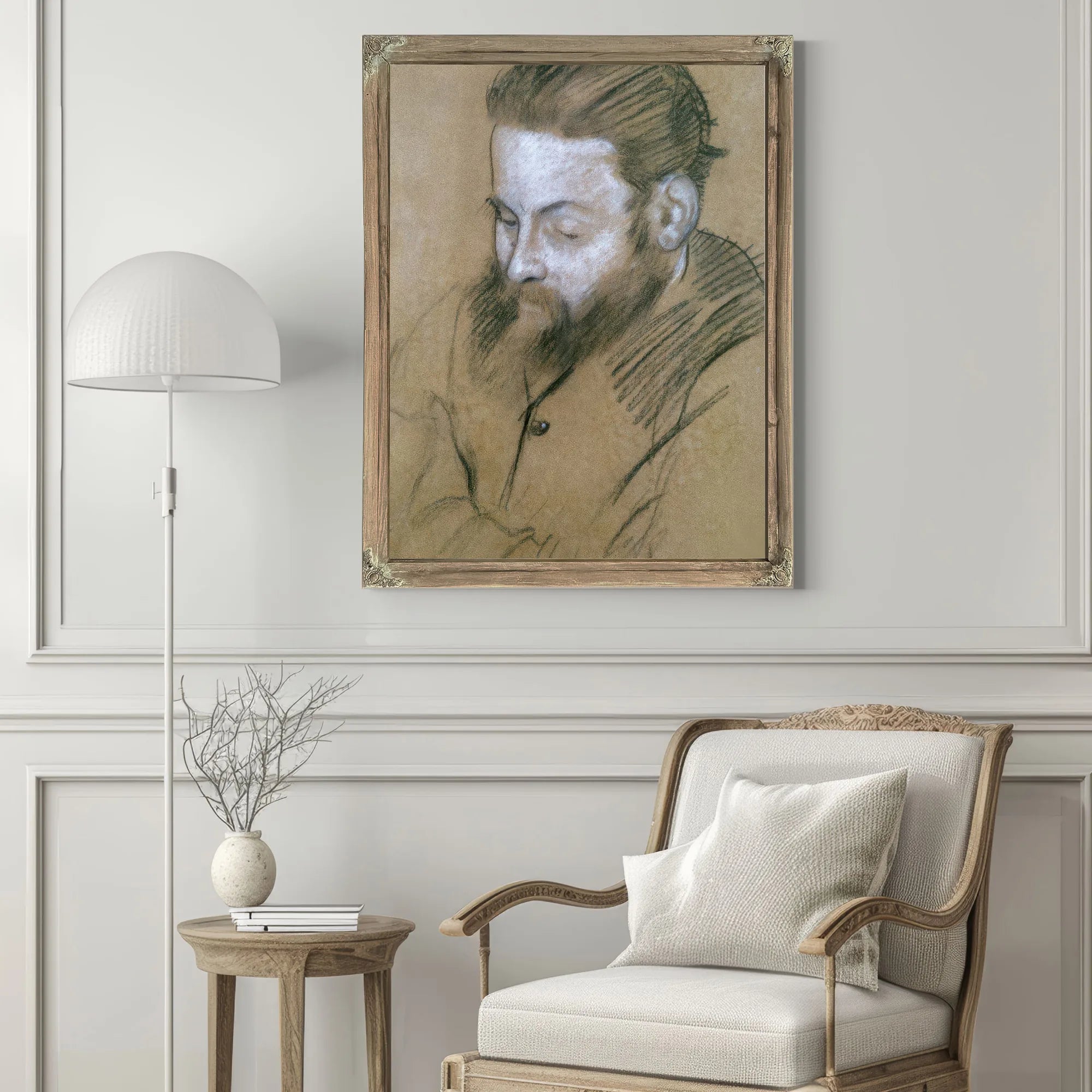 Portrait Of Diego Martelli By Edgar Degas Fine Art Print