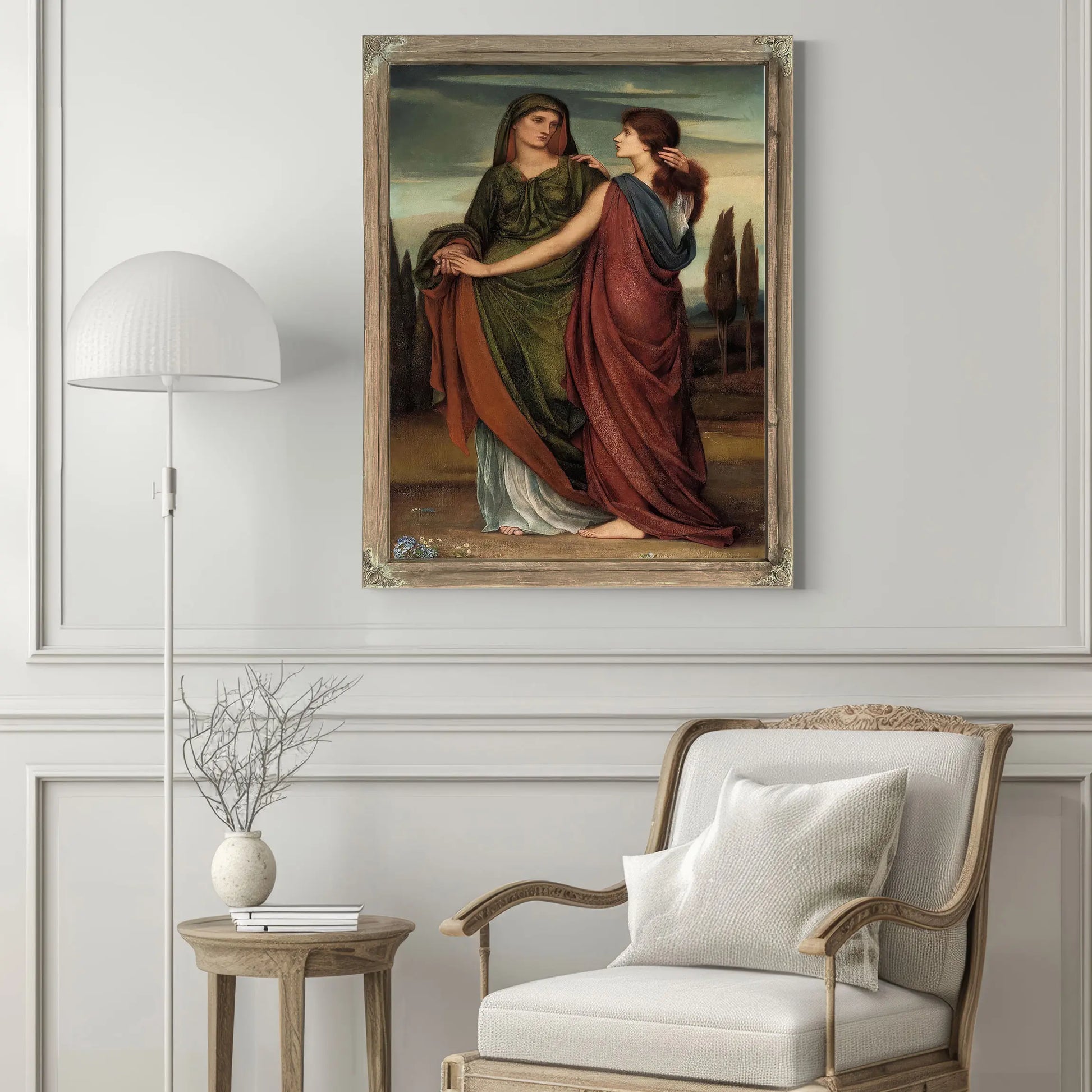 Naomi And Ruth 1887 by Evelyn De Morgan
