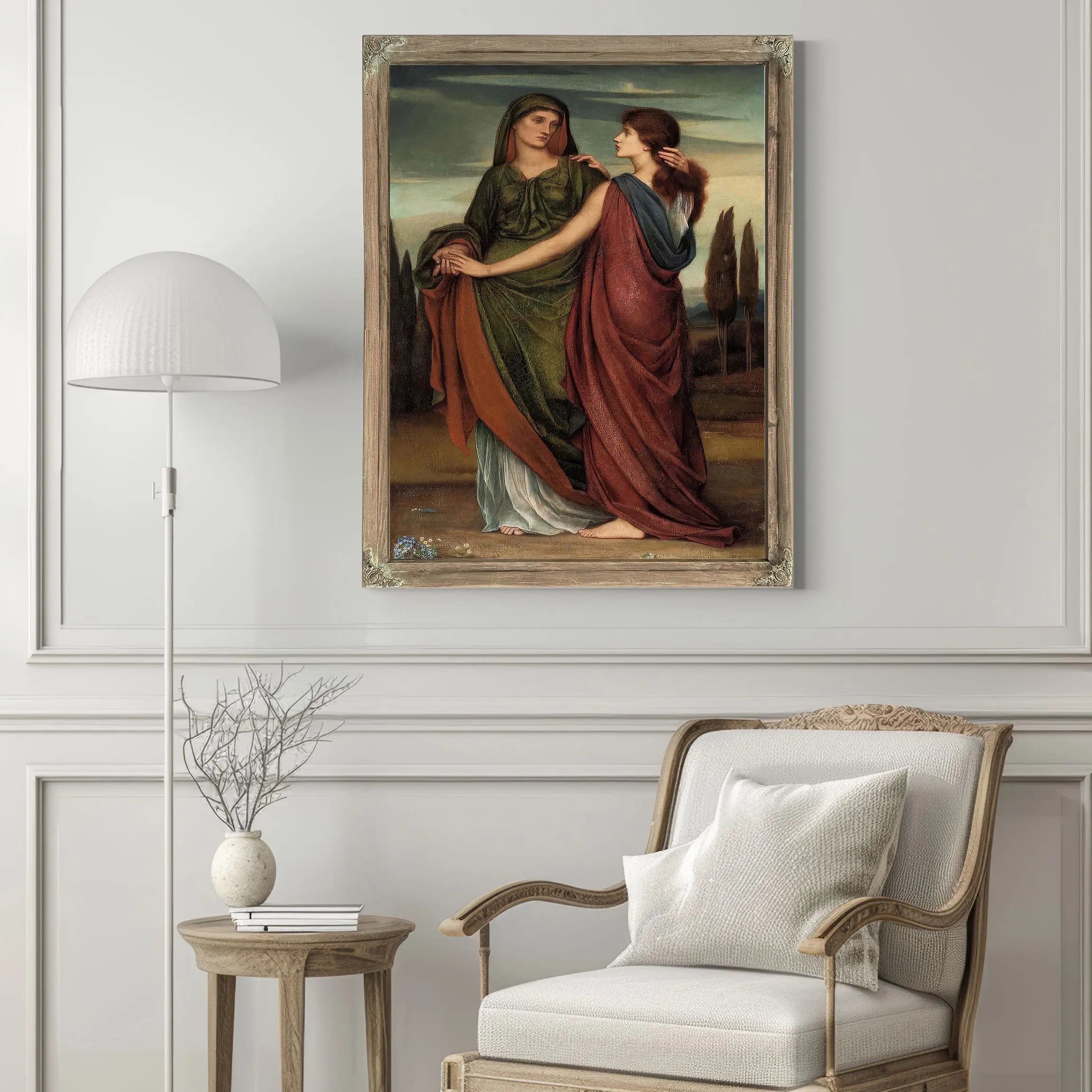 Naomi And Ruth 1887 by Evelyn De Morgan