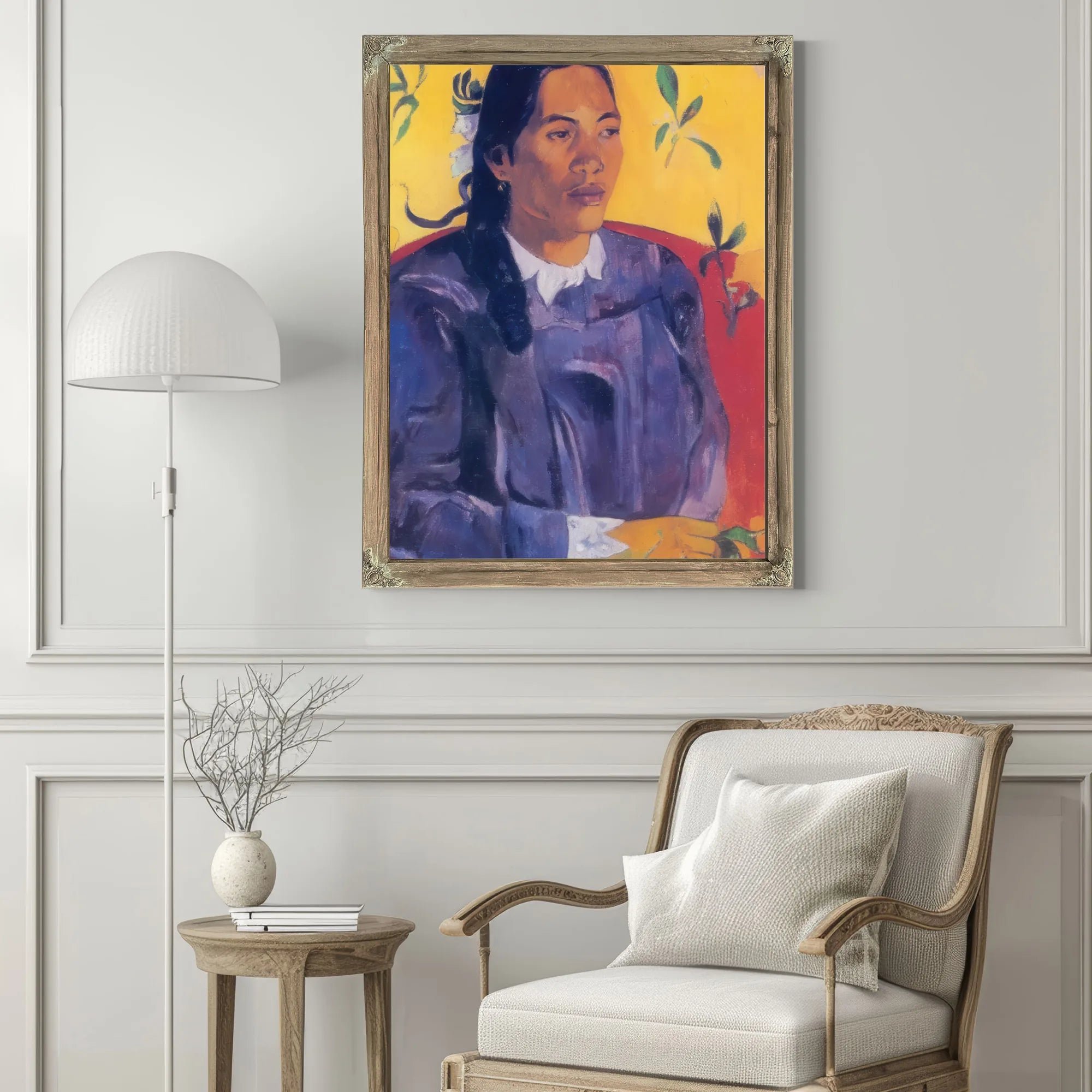 Vahine No Te Tiare ( Woman With A Flower) By Paul Gauguin Fine Art Print