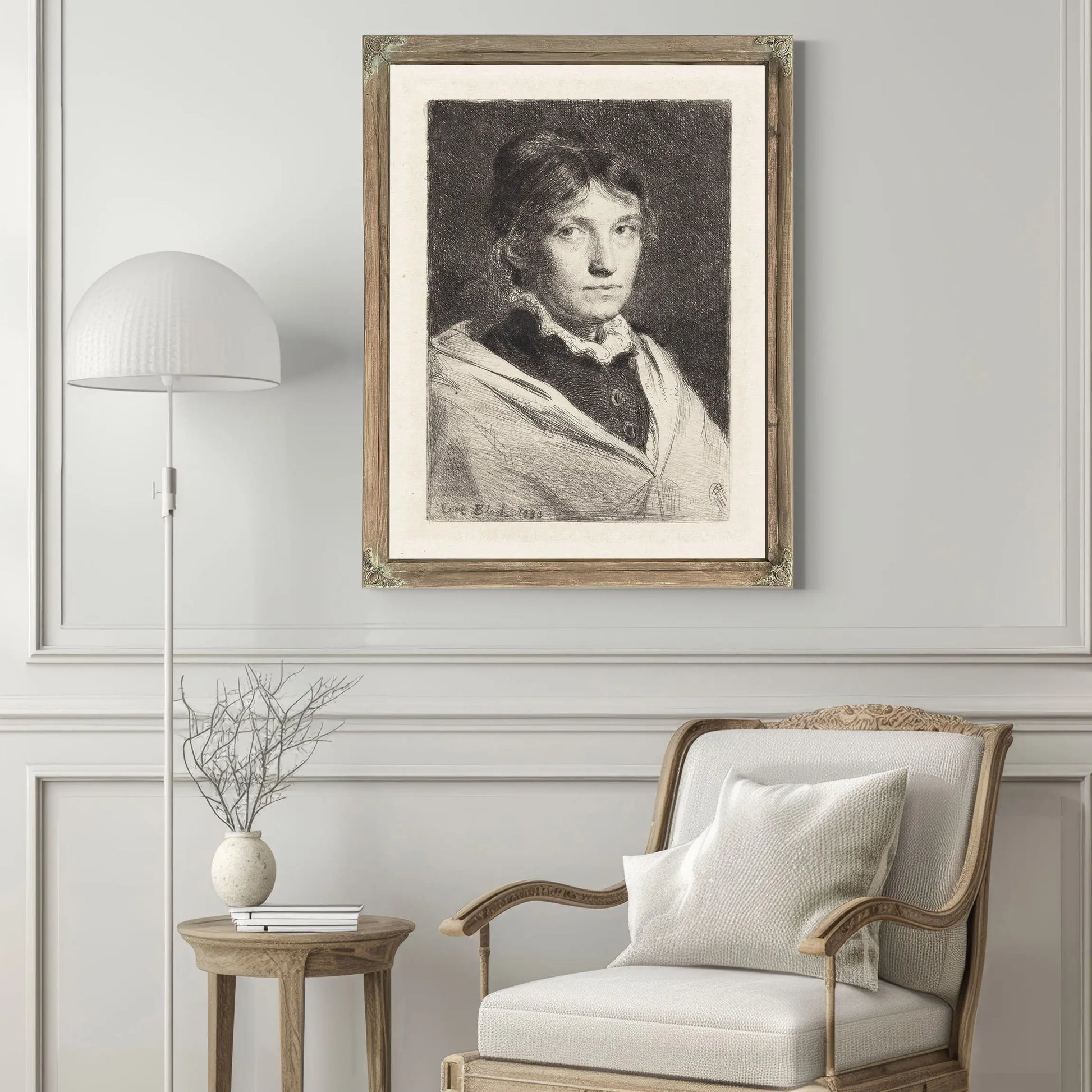 Portrait Of Alma Bloch by Carl Bloch