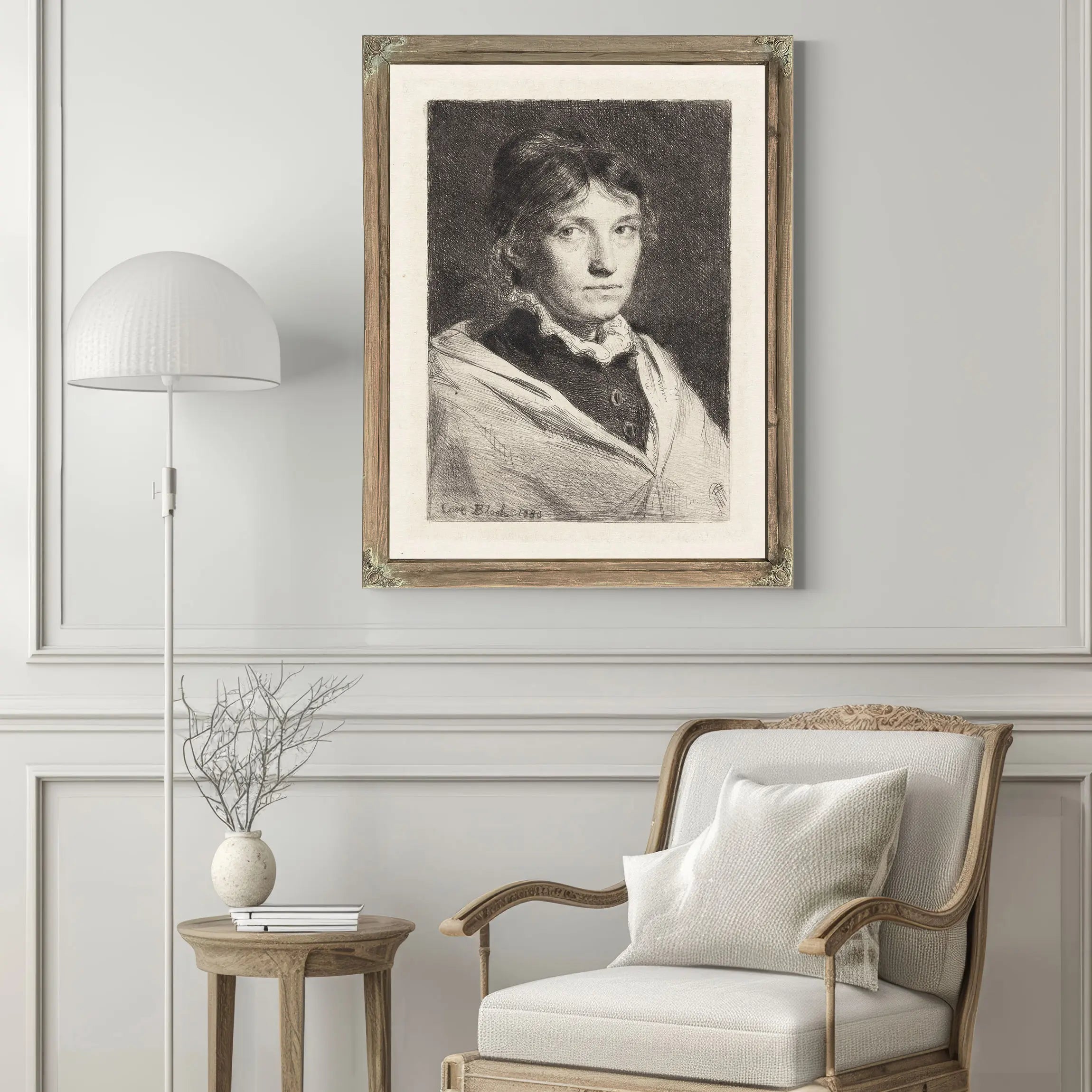 Portrait Of Alma Bloch by Carl Bloch