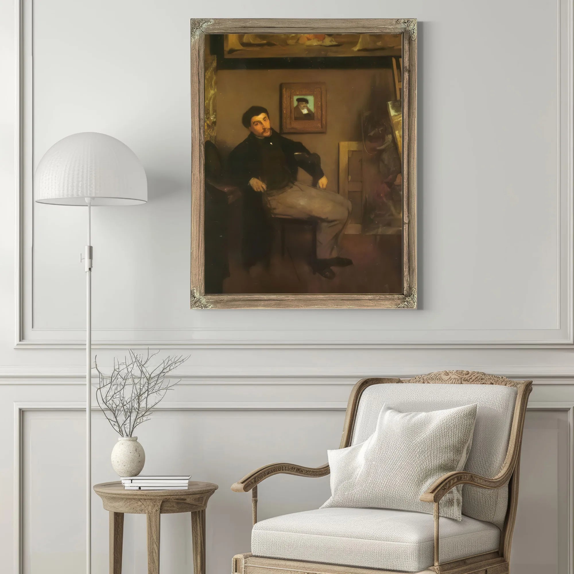 Tissot In An Artists Studio By James Tissot Fine Art Print