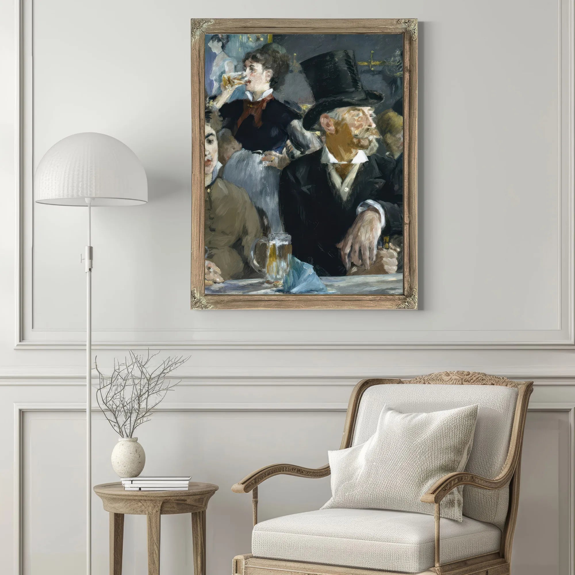 At The Cafe By Edouard Manet Fine Art Print
