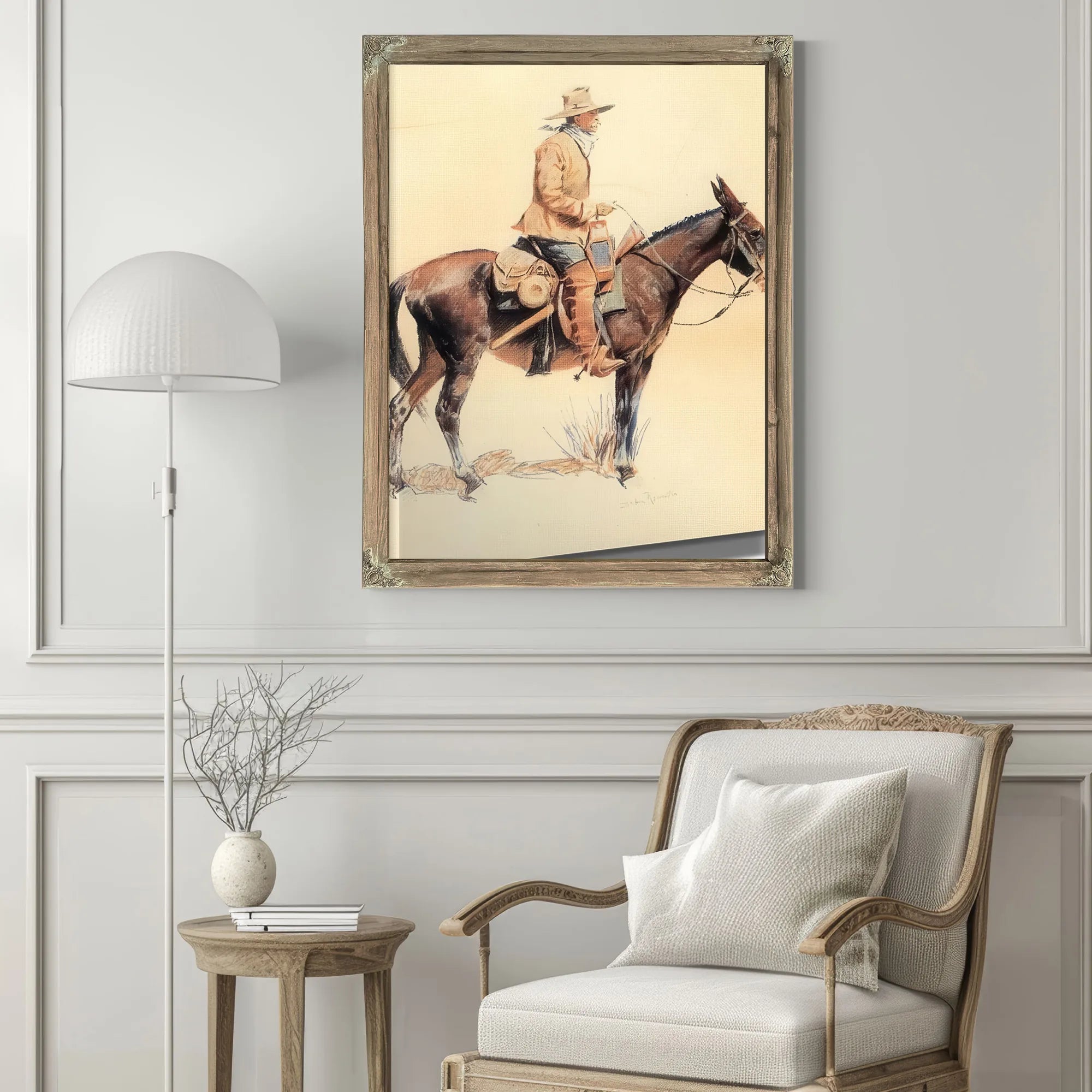 An Army Packer Aka A Regular By Frederic Remington Fine Art Print