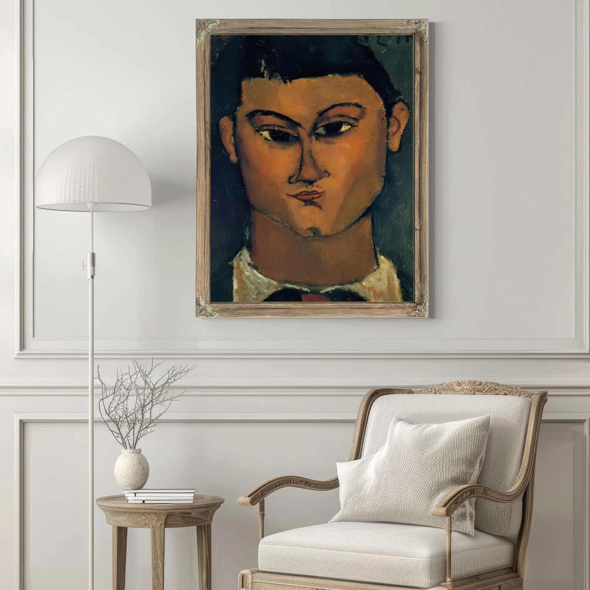 Portrait Of Moise Kisling 1915 By Amedeo Modigliani Fine Art Print