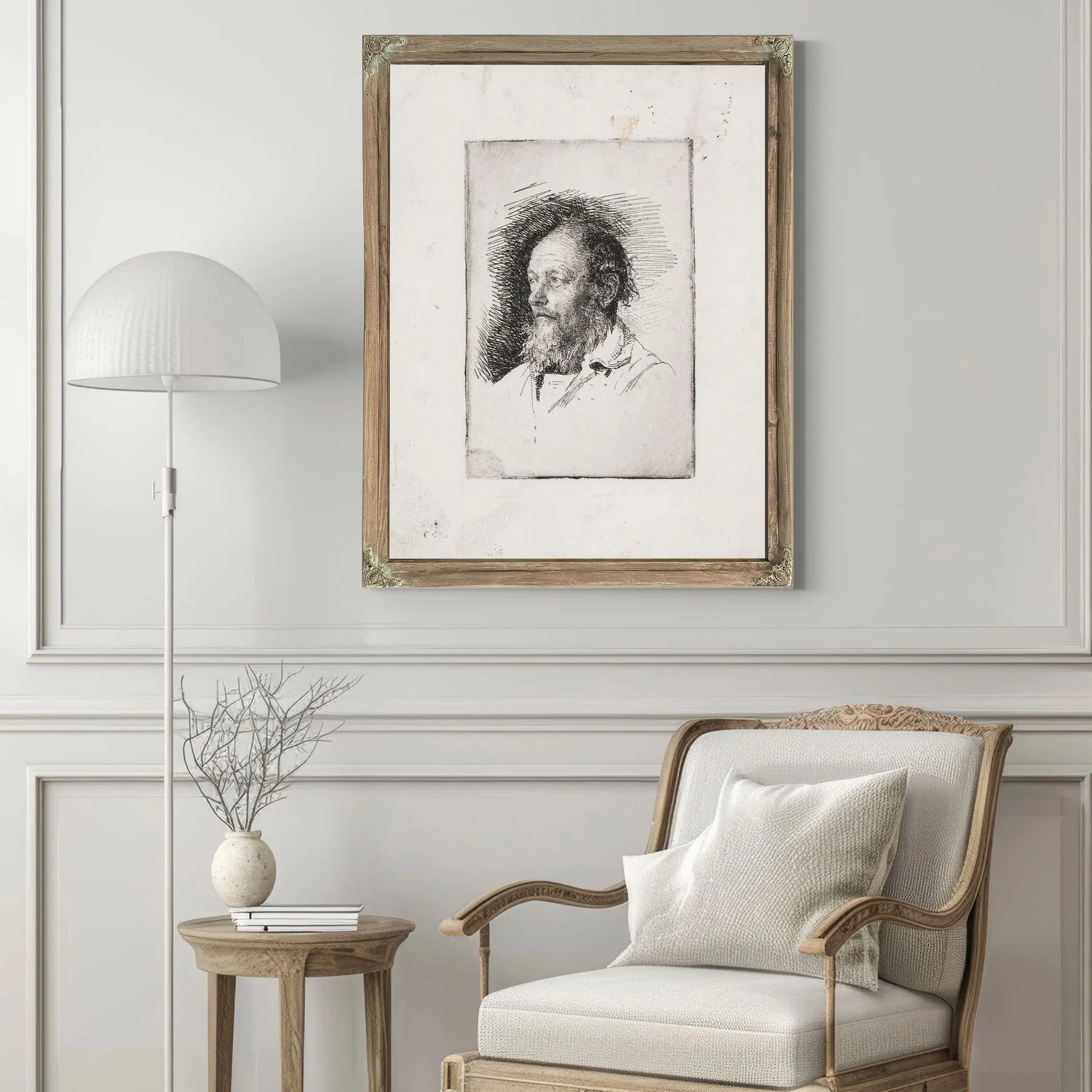 En Gammel Fisker Brystbillede by Carl Bloch
