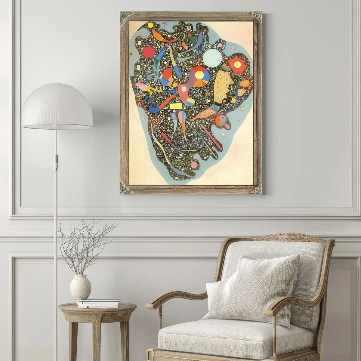 Colourful Ensemble By Wassily Kandinsky Fine Art Print