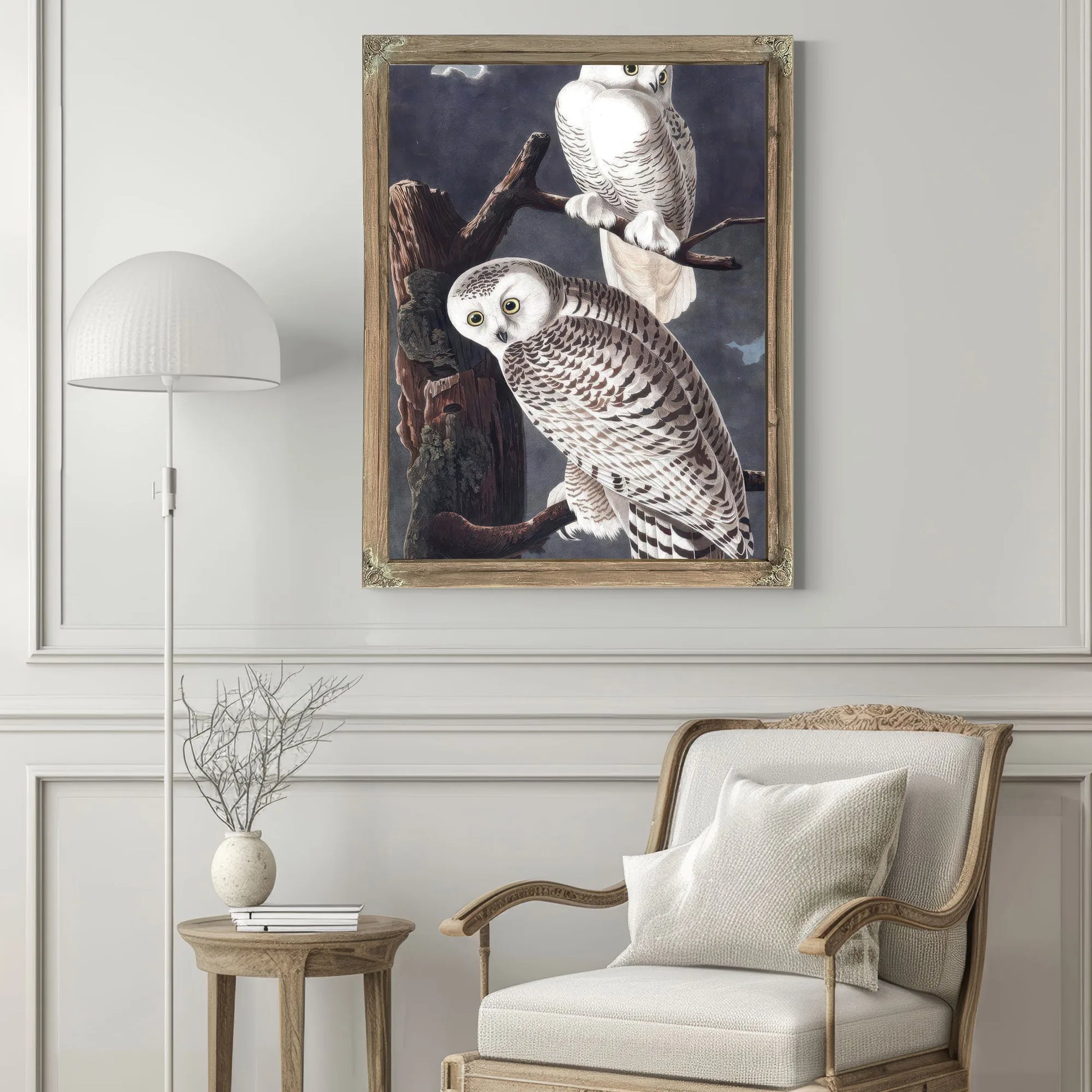 John James Audubon Snowy Owl 1838 By John James Audubon Fine Art Print