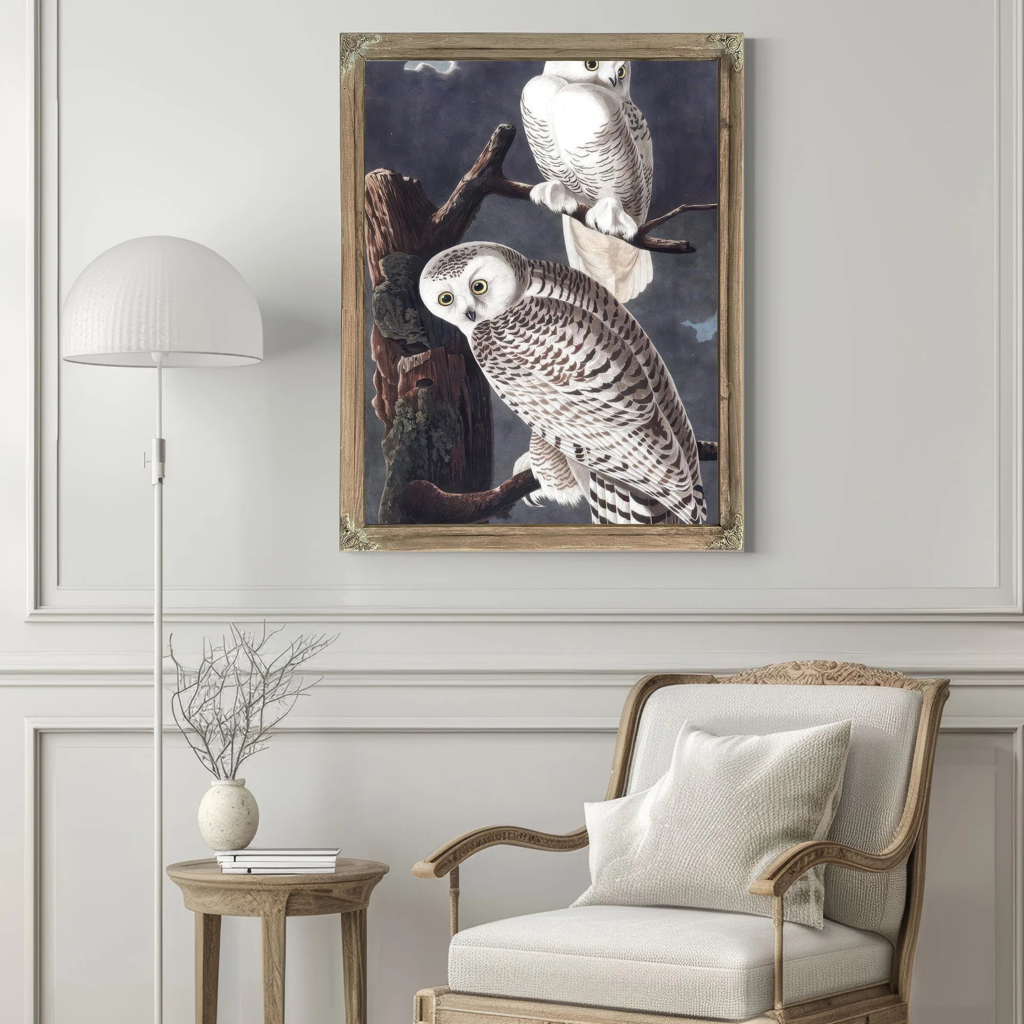 John James Audubon Snowy Owl 1838 By John James Audubon Fine Art Print