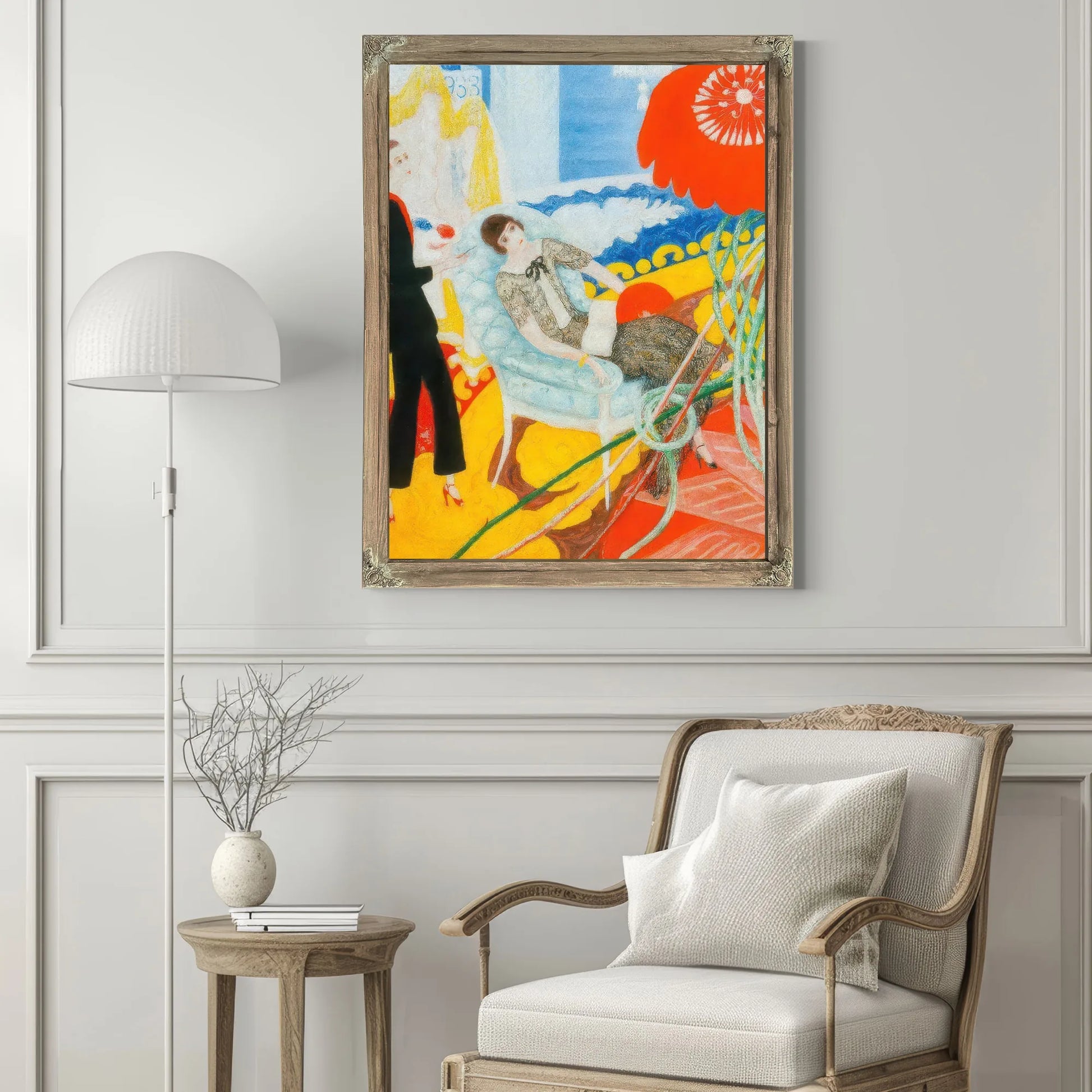 Florine And Ettie Family Portrait By Florine Stettheimer Fine Art Print