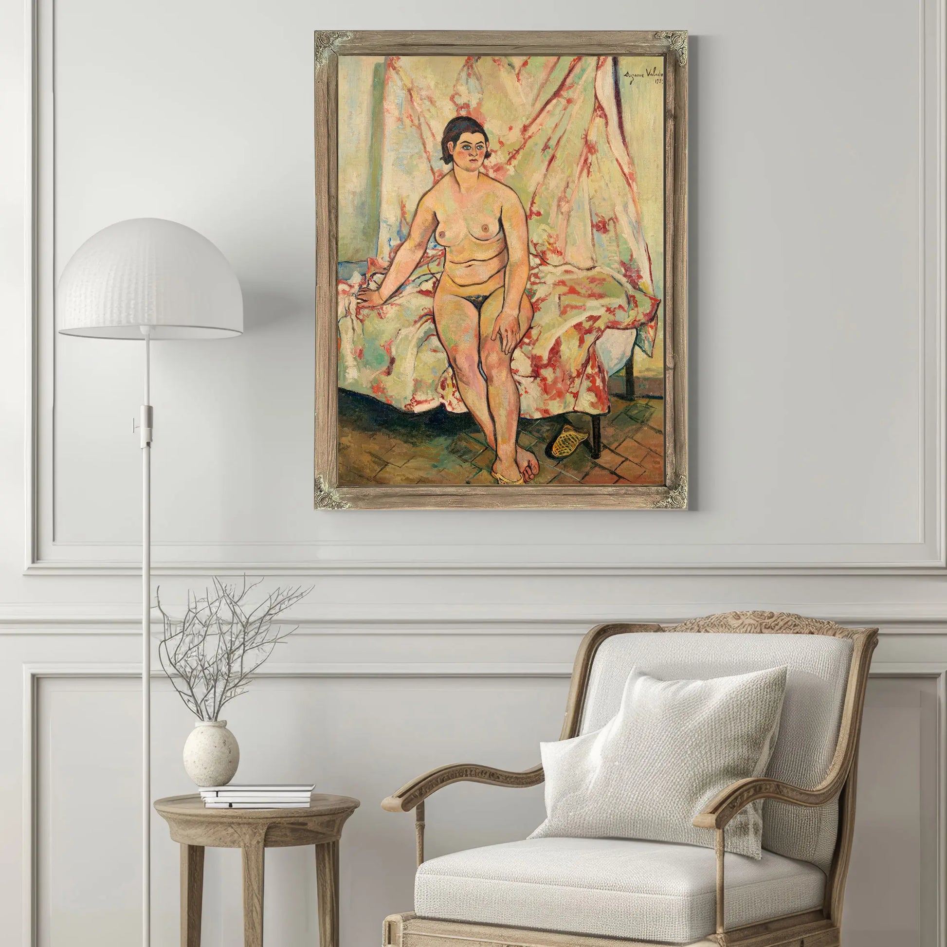 Nude Sitting On The Edge Of A Bed By Suzanne Valadon by Suzanne Valadon