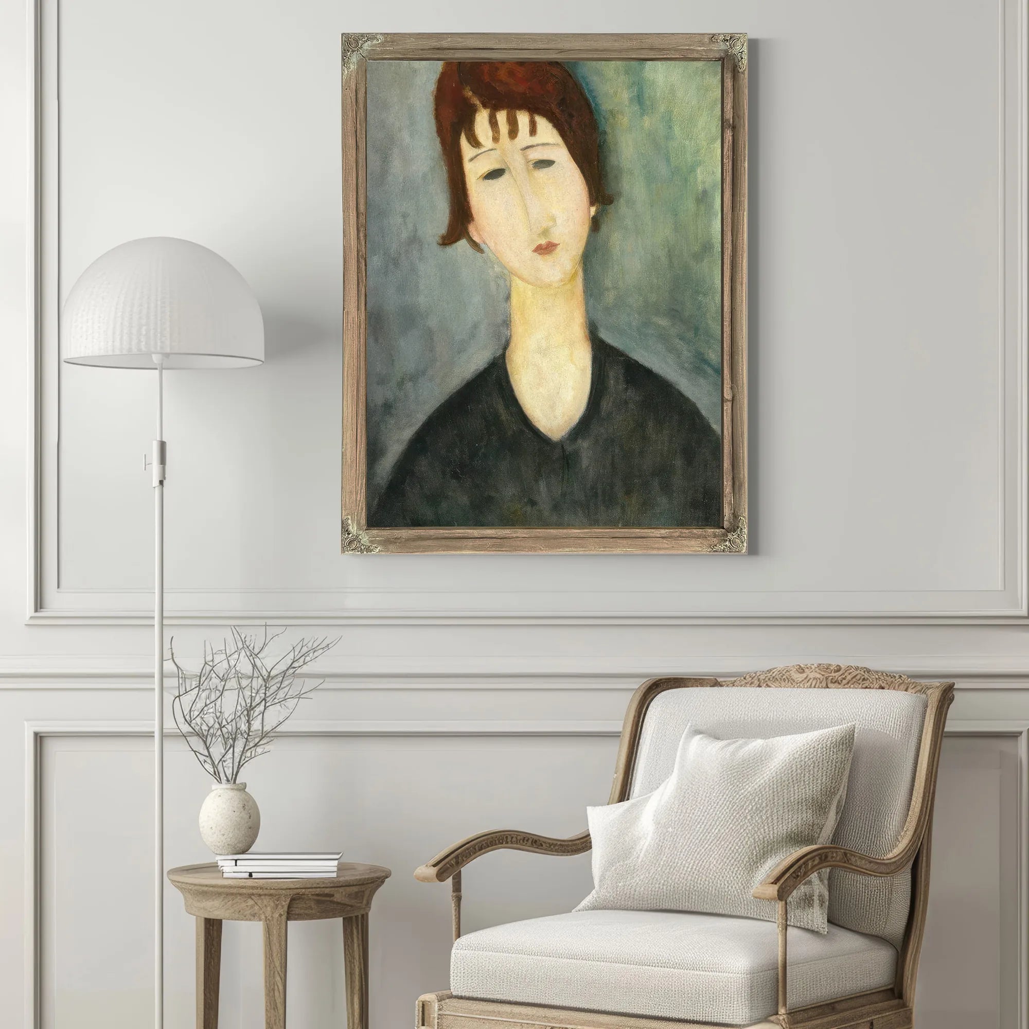A Woman By Amedeo Modigliani Fine Art Print