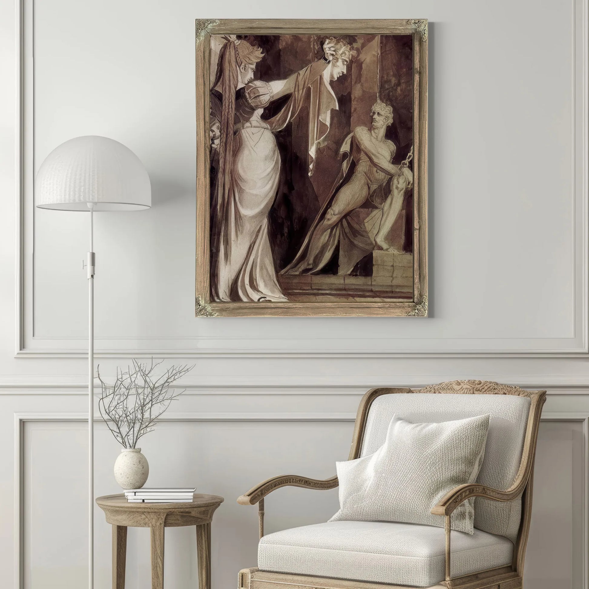 Kriemhild Zeigt Hagen Das Haupt Gunthers By Henry Fuseli Fine Art Print