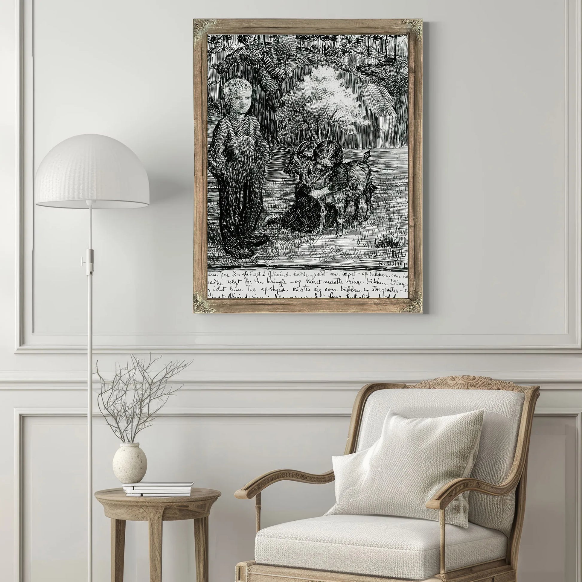 Bj. Bjornson, Scene From A Happy Boy(1) By Nicolai Astrup Fine Art Print