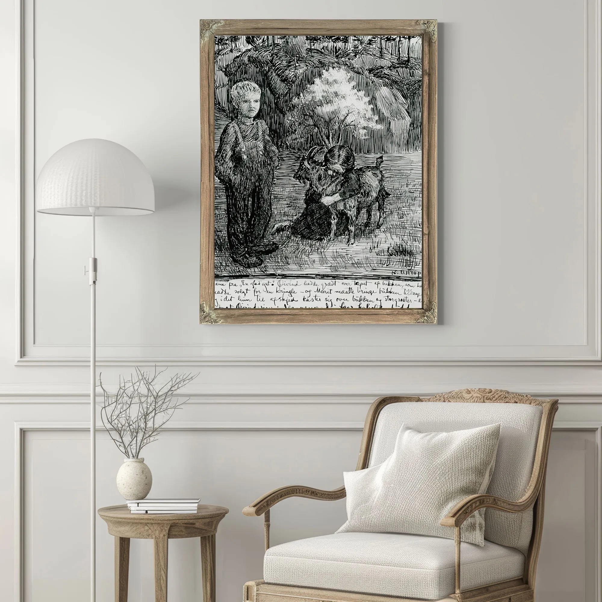 Bj. Bjornson, Scene From A Happy Boy(1) By Nicolai Astrup Fine Art Print
