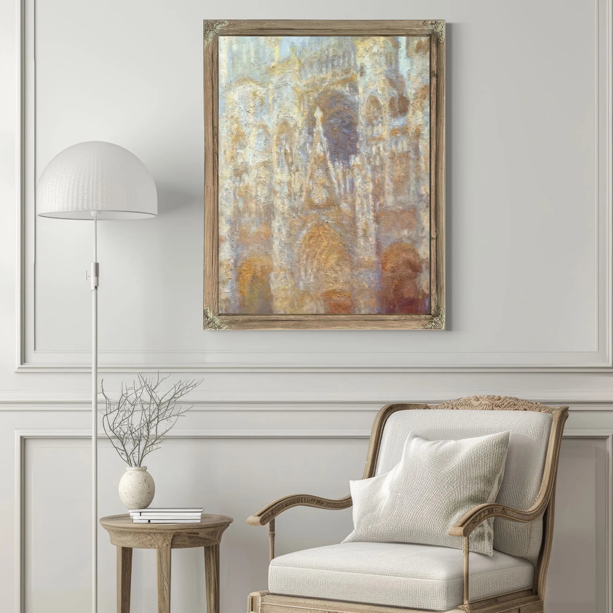 Rouen Cathedral Frist Light By Claude Monet Fine Art Print