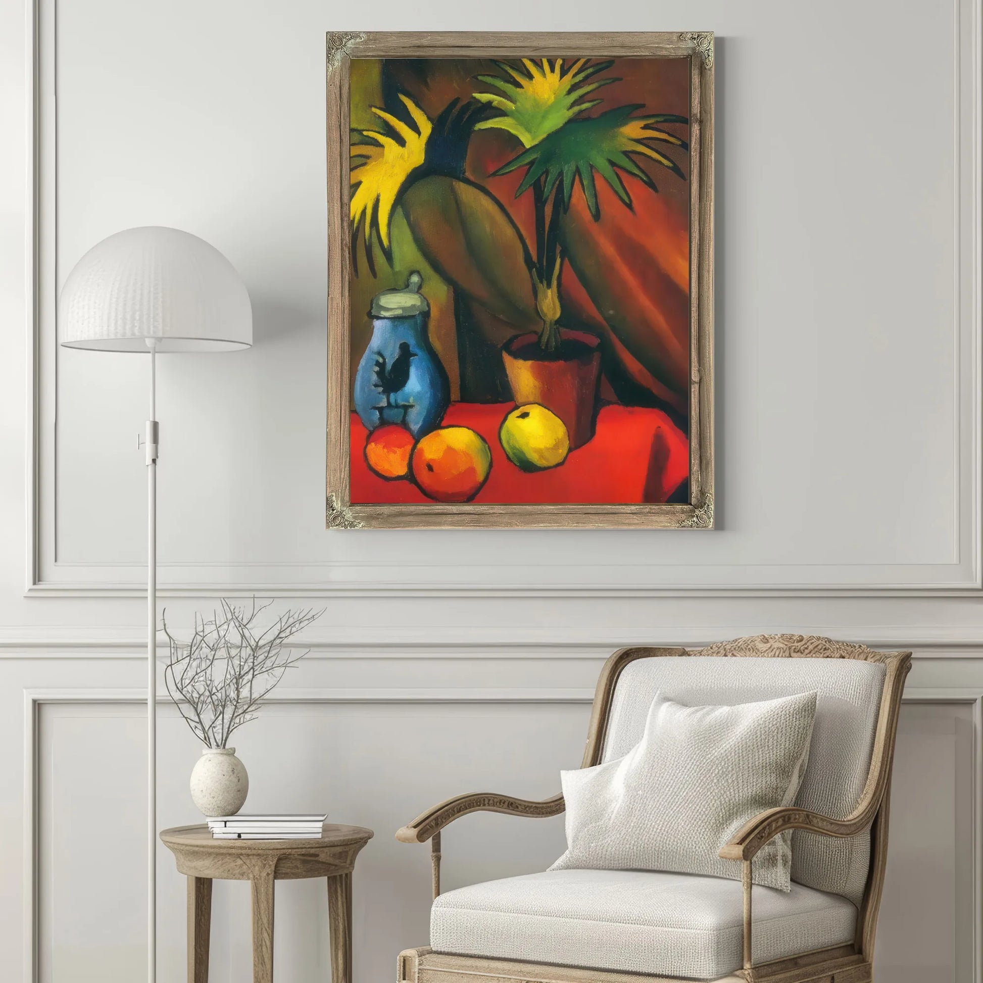 Still Life With Palm Leaves By August Macke Fine Art Print