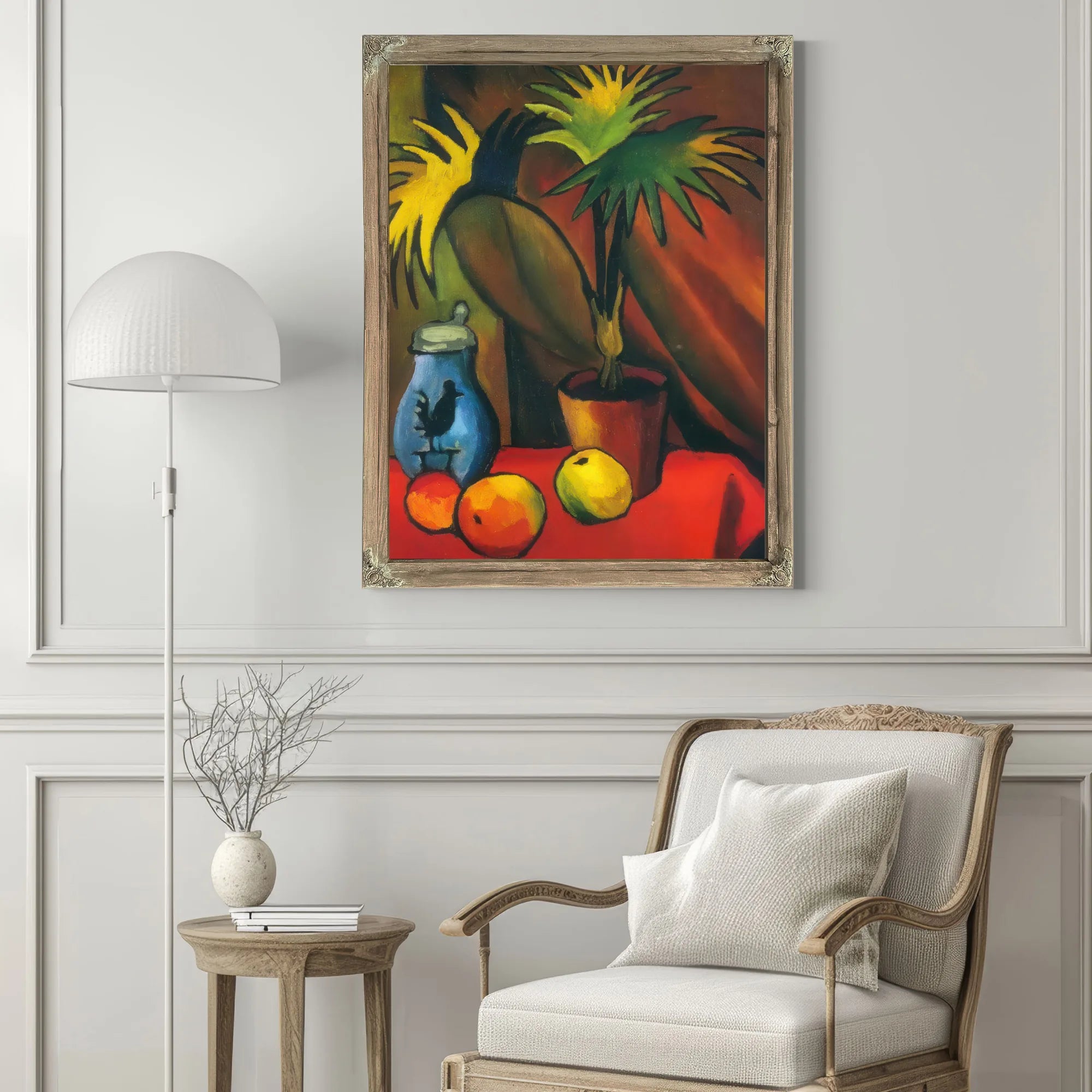 Still Life With Palm Leaves By August Macke Fine Art Print