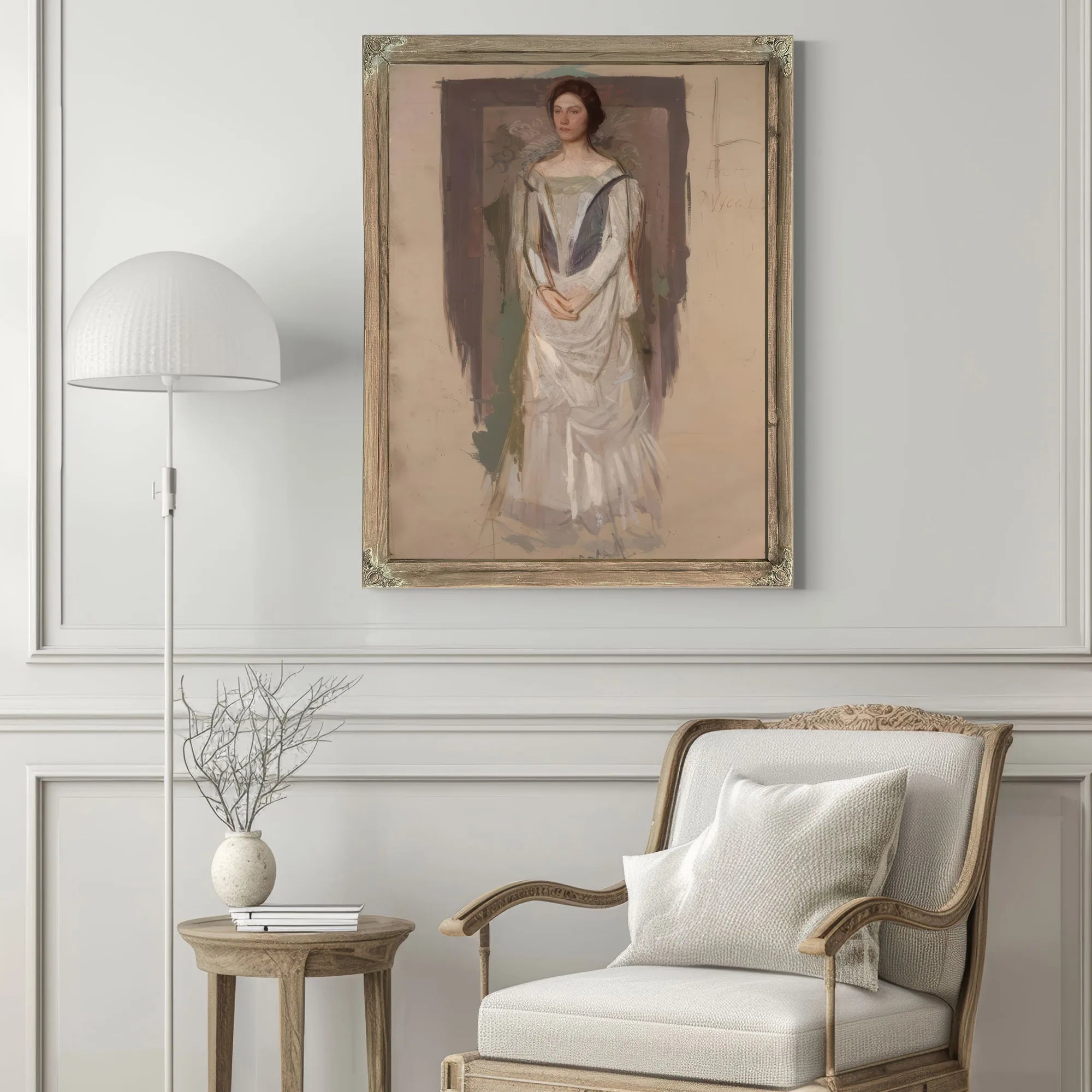 Standing Woman By Abbott Handerson Thayer Fine Art Print