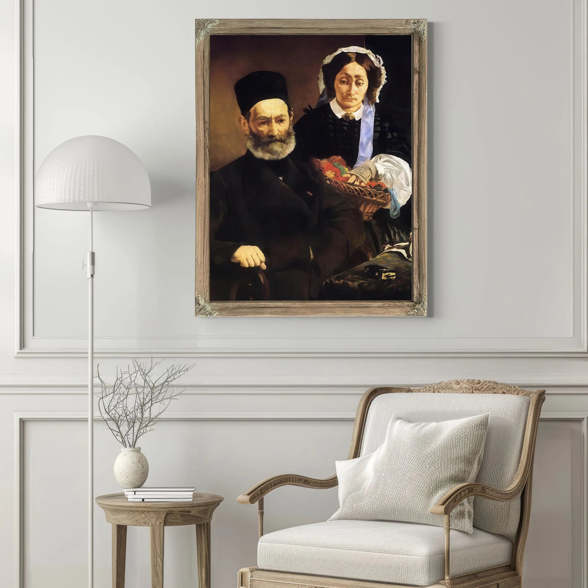 Portrait Of Monsieur And Madame Auguste Manet 1860 Oil On Canvas 110X90Cm Musee Dorsay Paris By Edouard Manet Fine Art Print