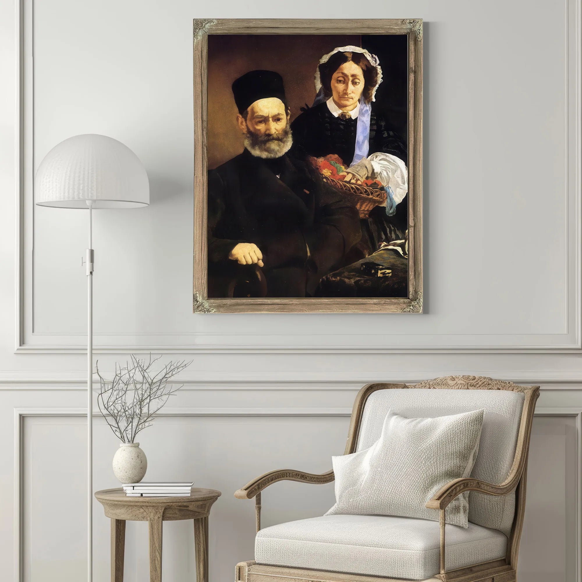 Portrait Of Monsieur And Madame Auguste Manet 1860 Oil On Canvas 110X90Cm Musee Dorsay Paris By Edouard Manet Fine Art Print