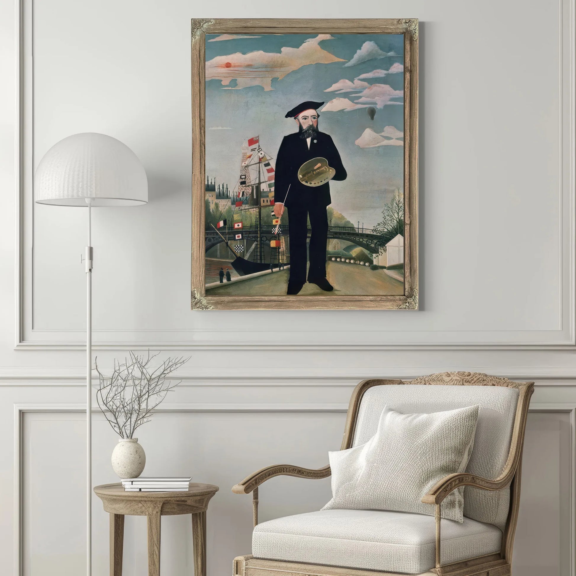 Self Portrait, From L'ile Saint Louis By Henri Julien Felix Rousseau Fine Art Print