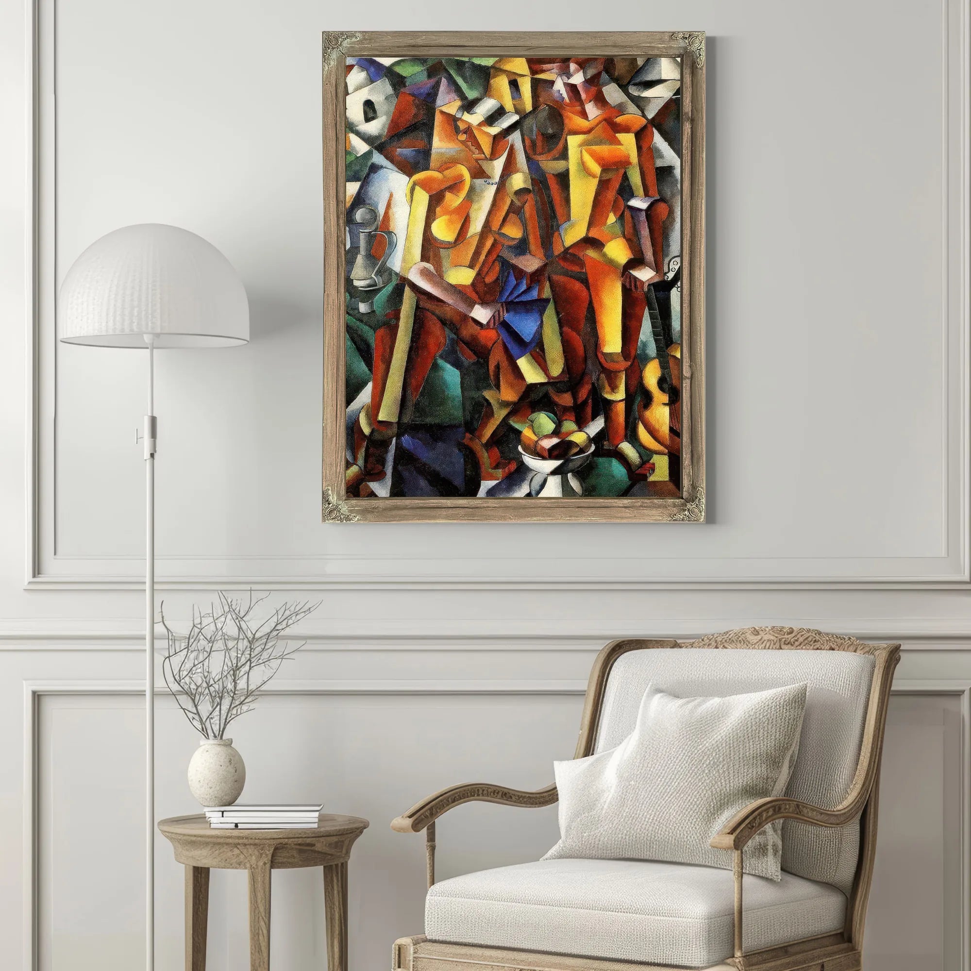 Composition With Figures 1913 160X124 3Cm By Liubov Popova Fine Art Print